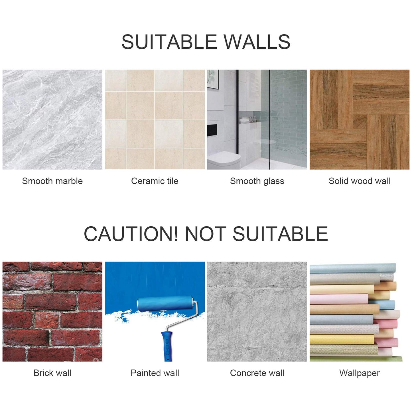 YIGII Toilet Paper Holder Self Adhesive - Adhesive Toilet Roll Holder no Drilling for Bathroom Stainless Steel Brushed