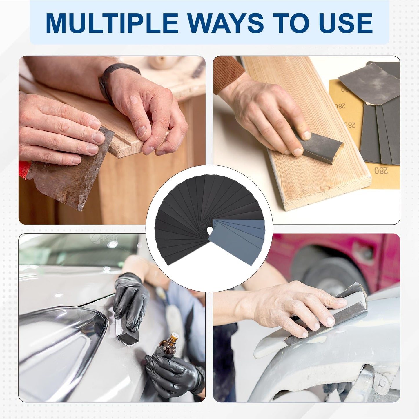 Sandpaper 800 Grit Sandpaper Sheets,9x3.6 Inch/Wet Dry Sandpaper for Wood Furniture Refinishing, Metal Sanding and Automotive Polishing 21 -Sheet