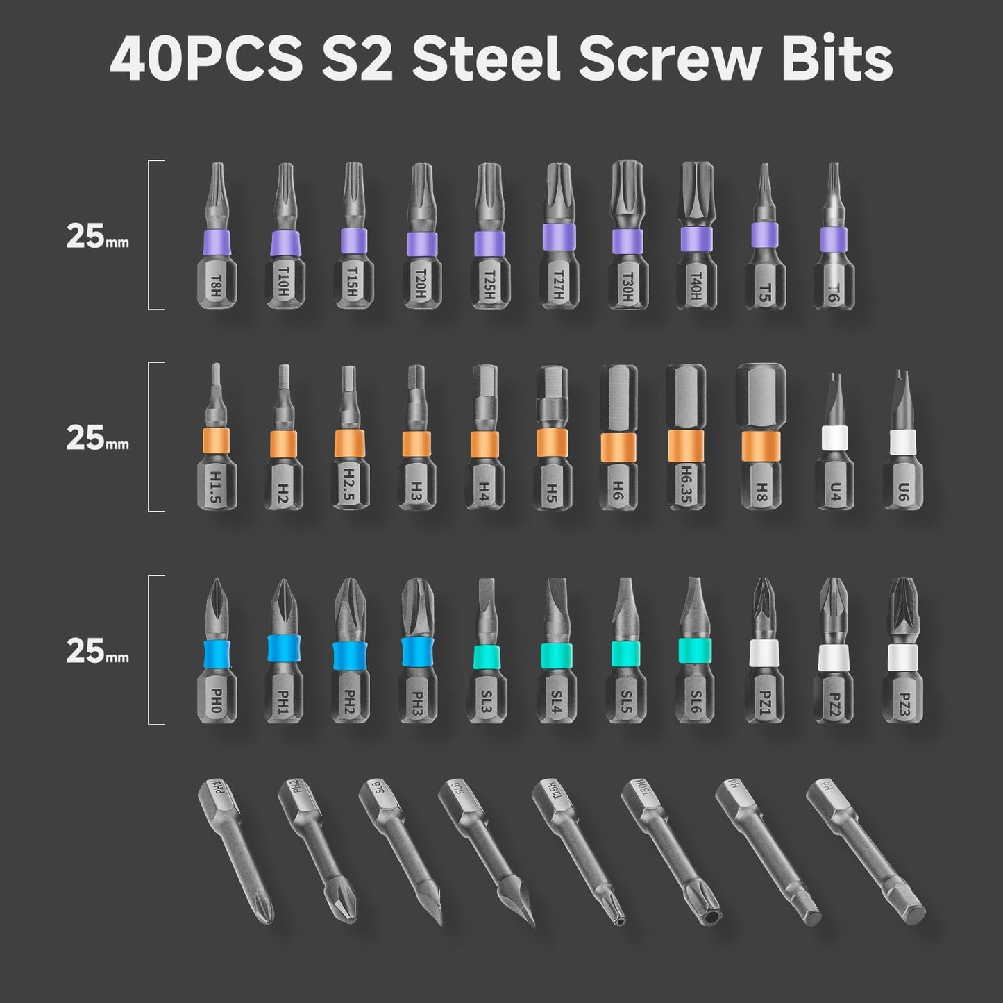 42-in-1 Magnetic Ratchet Screwdriver Set with Bits & Case, Compact DIY Repair Tool Kit for Furniture, Computers, Bikes, Gifts