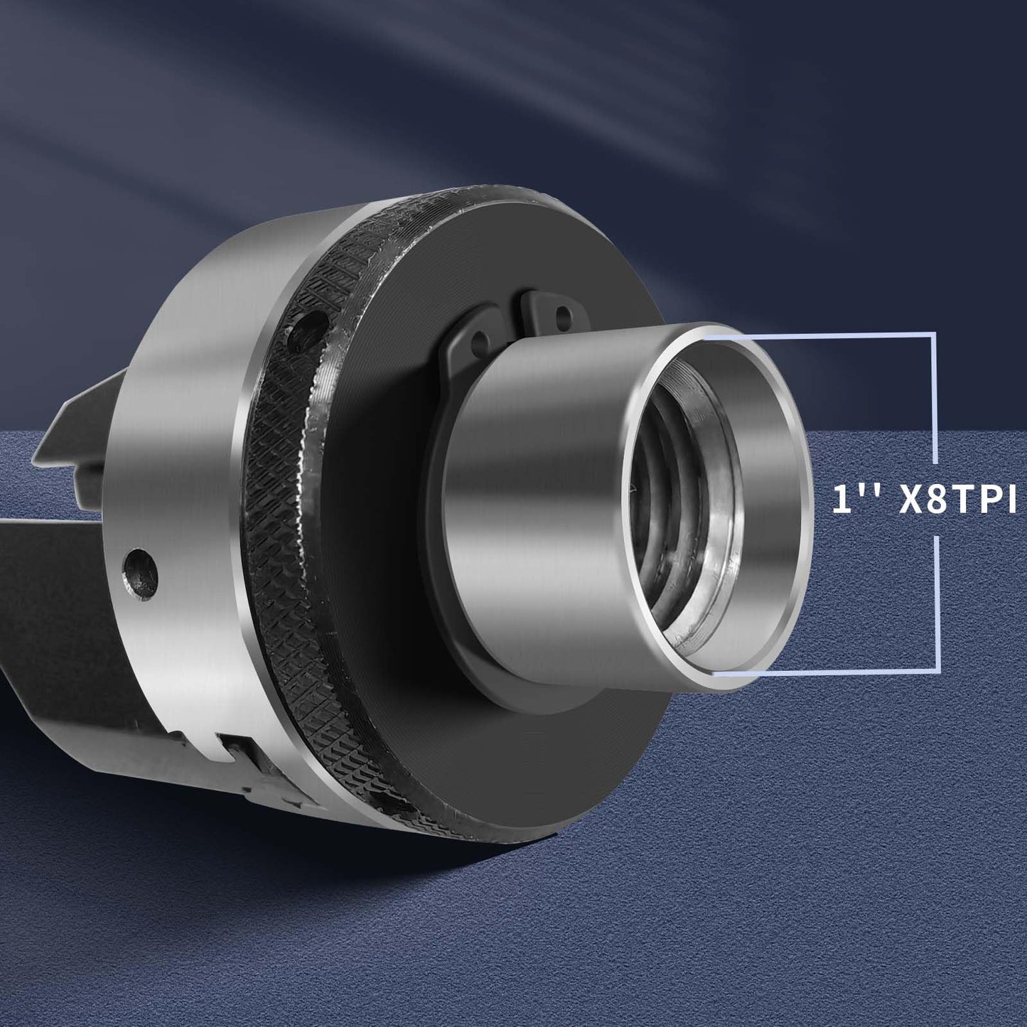 2-inch 2-Jaw Pen Drilling Wood Lathe Chuck with 1" X 8TPI Direct Thread,Dedicated Pen Drilling Lathe Chuck Chuck for Woodturning Pen Turning Lathe