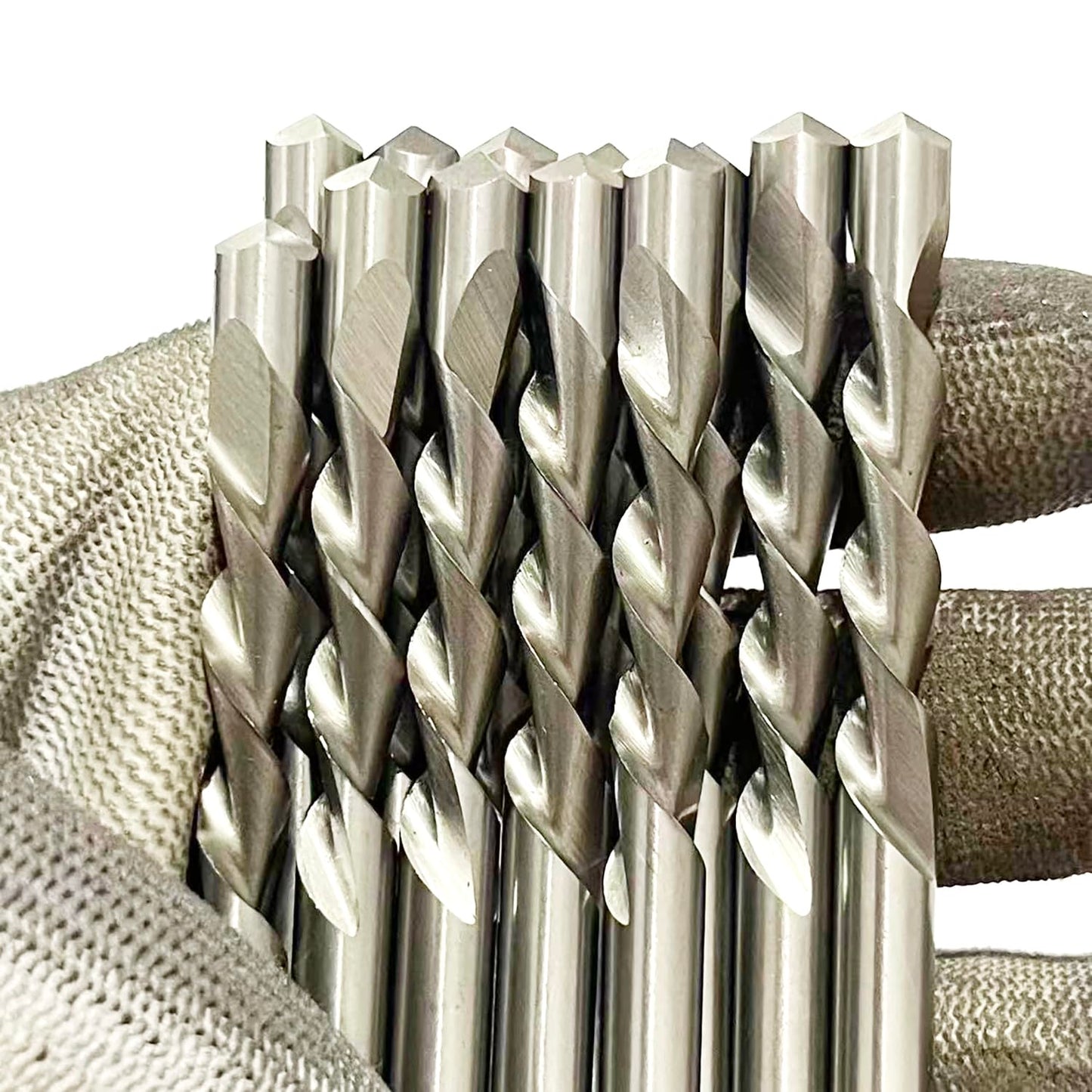 12-Piece 1/4" Drywall Cutting Drill Bits, HSS65(M2) Guide Point for Spiral Saw & Power Tools