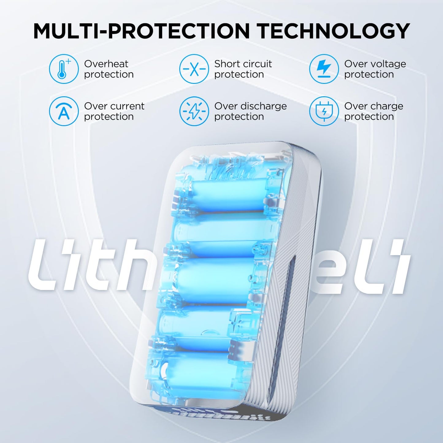 LiTHELi Battery Pack 4.0Ah,20V Replacement Lithium Batteries U20 Power Tools and Outdoor Power Equipment