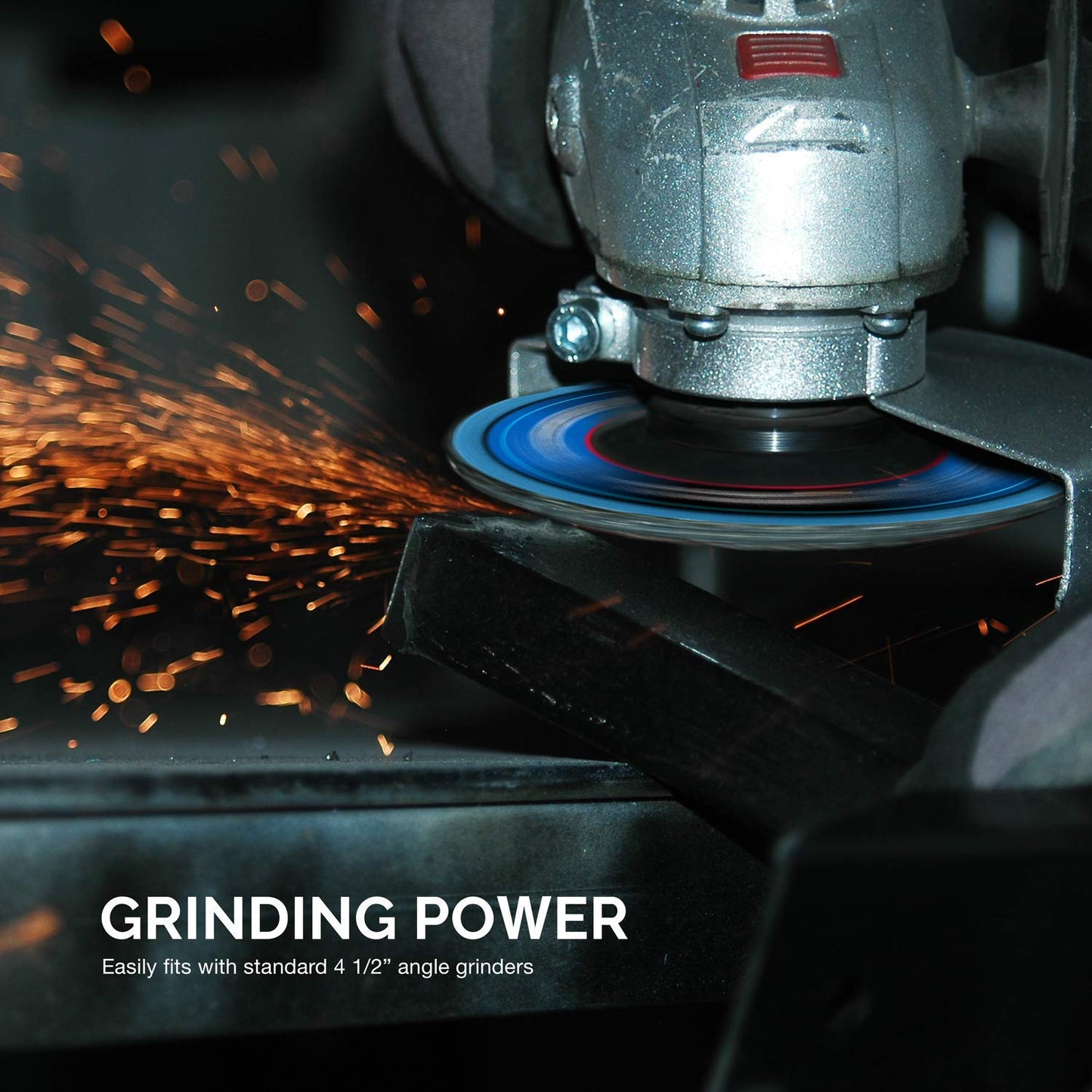 NEIKO 11142A 10 Pack Zirconia Flap Discs 4-1/2" for Angle Grinder, 40 Grit T29 Grinding Wheel, 7/8" Arbor, 4.5 Inch for Wood & Metal Sanding