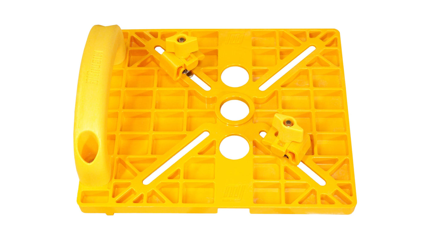 MICROJIG MatchFit Grid Router Guide, Woodworking Precision Tools for Dovetail Track, Easy Setup, Self-Indexing Design 4" Spacing, MFRG-400-000