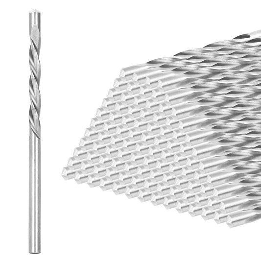 Upgrade 100-Pack Drywall Drill Bits, 1/8" Guide Point Cutting Bits for Wood & Drywall, Spiral Saw Router Bits