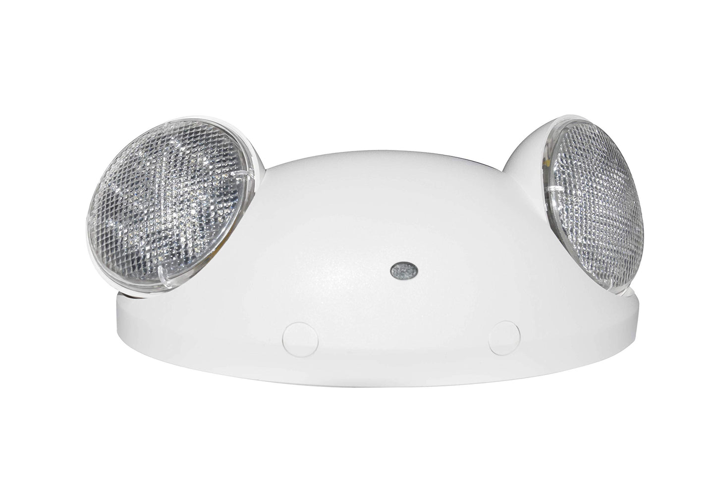 LIT-PaTH LED Emergency Light with 2 Bug Eye Heads, Backup Battery, UL 924 & CEC Certified, 120/277V, White, 1-Pack
