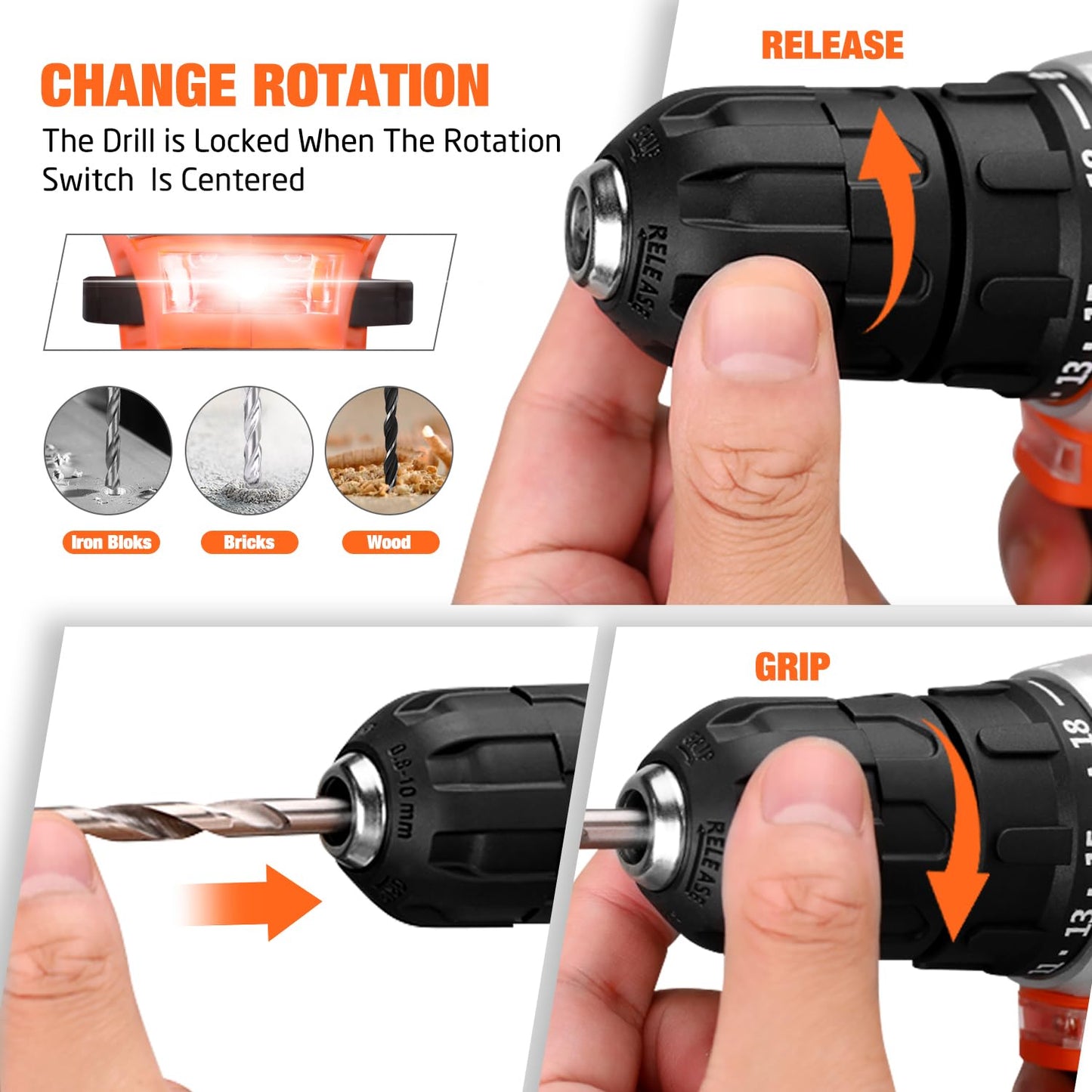 255-Piece Tool Set with 12V Cordless Drill Driver, Complete Household Tool Kit with Drawer Storage Case for DIY & Home Repair