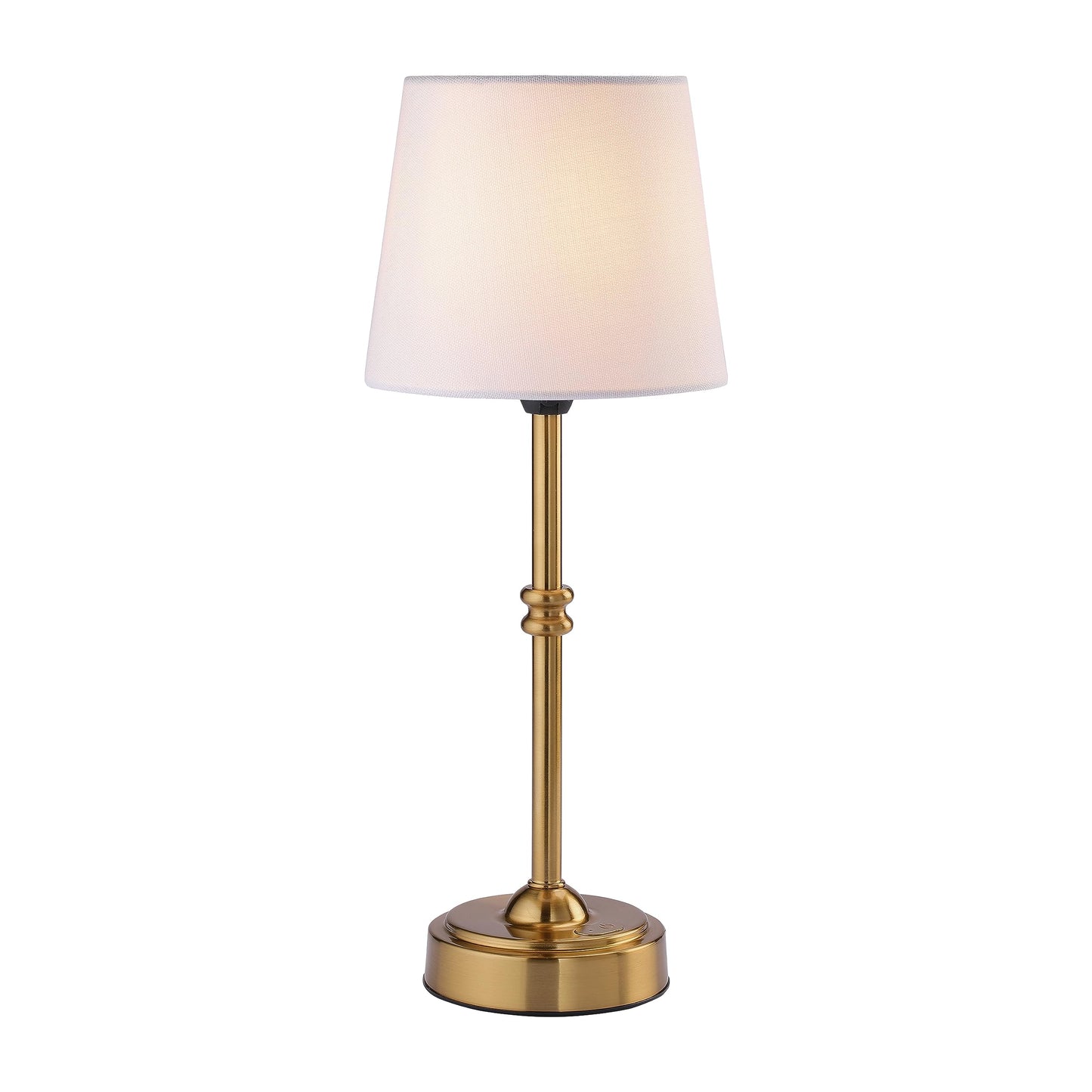 O’Bright Seraph Cordless LED Table Lamp, 3-Level Dimmer, Rechargeable, Ambient Bedside & Patio Lamp, Antique Brass