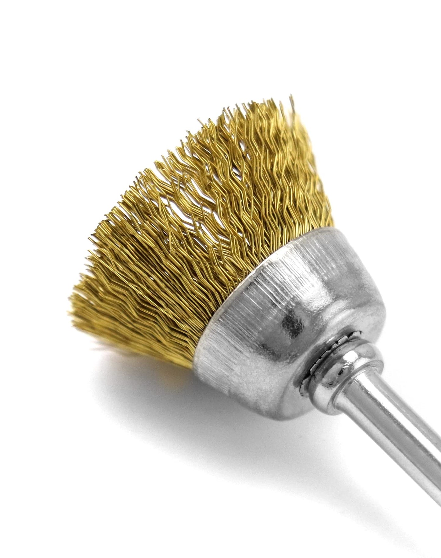 QWORK 36Pcs Brass & Stainless Steel Wire Brush Polishing Wheel Kit for Rotary Tools - for Metal, Wood Grinding, Deburring, and Polishing