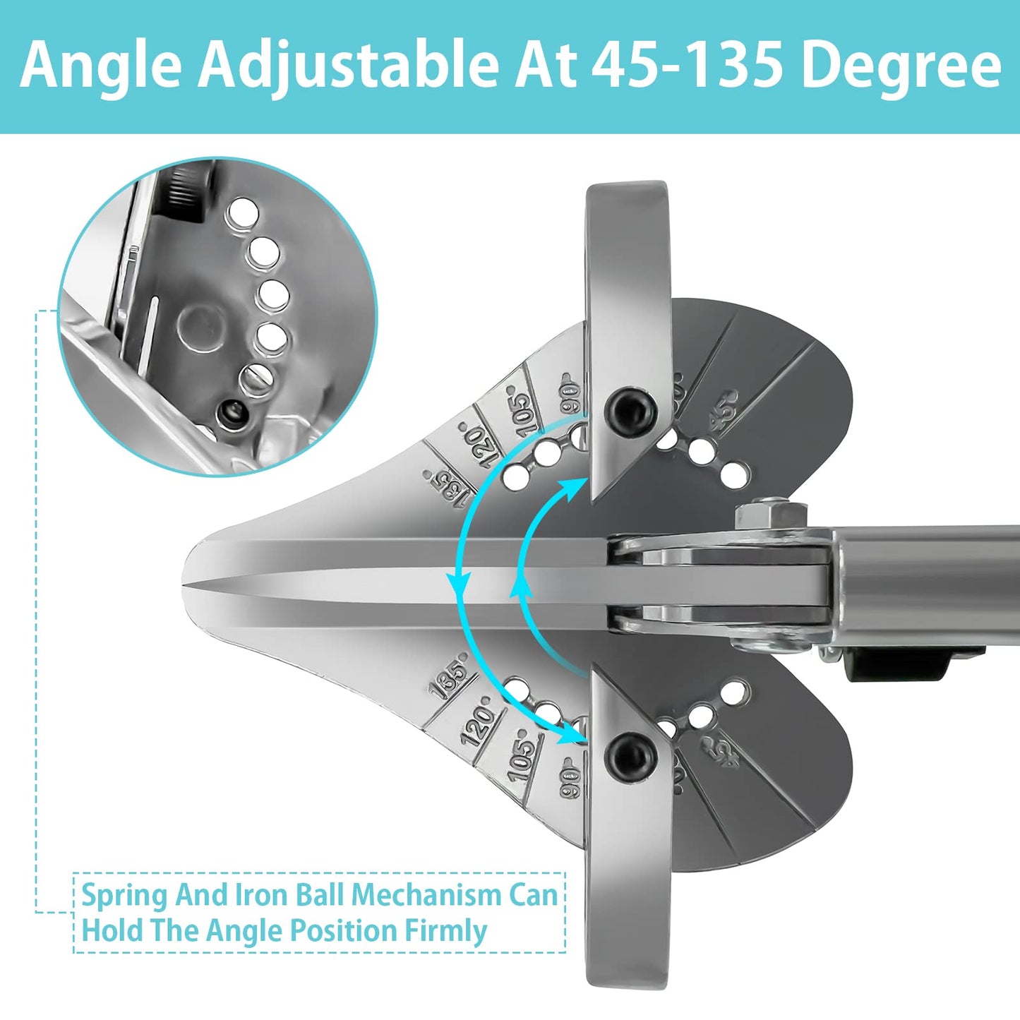 O’Shine Miter Shears for Multi-Angle Cutting 45-135° – Trim, Molding & Craft Tool for Wood/PVC, Extra Blade with Sheath