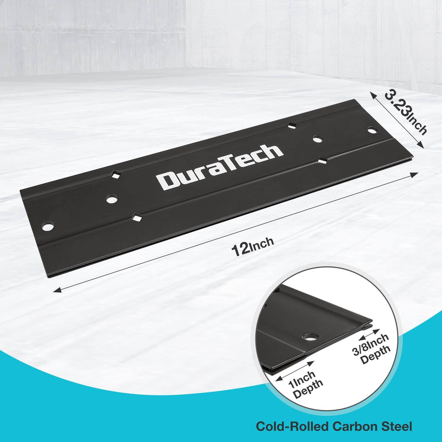 DURATECH 12" Sheet Metal Bender, Hand Seamer Folding Tool with 3/8" & 1" Folds for HVAC, Roofing & Metal Fabrication