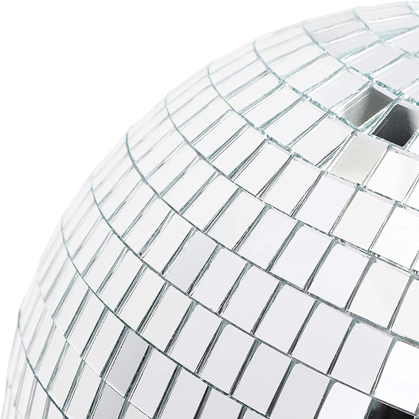 Mirror Disco Ball 8 Inch Hanging Disco Ball for Party Wedding Holiday Home Decoration, Silver