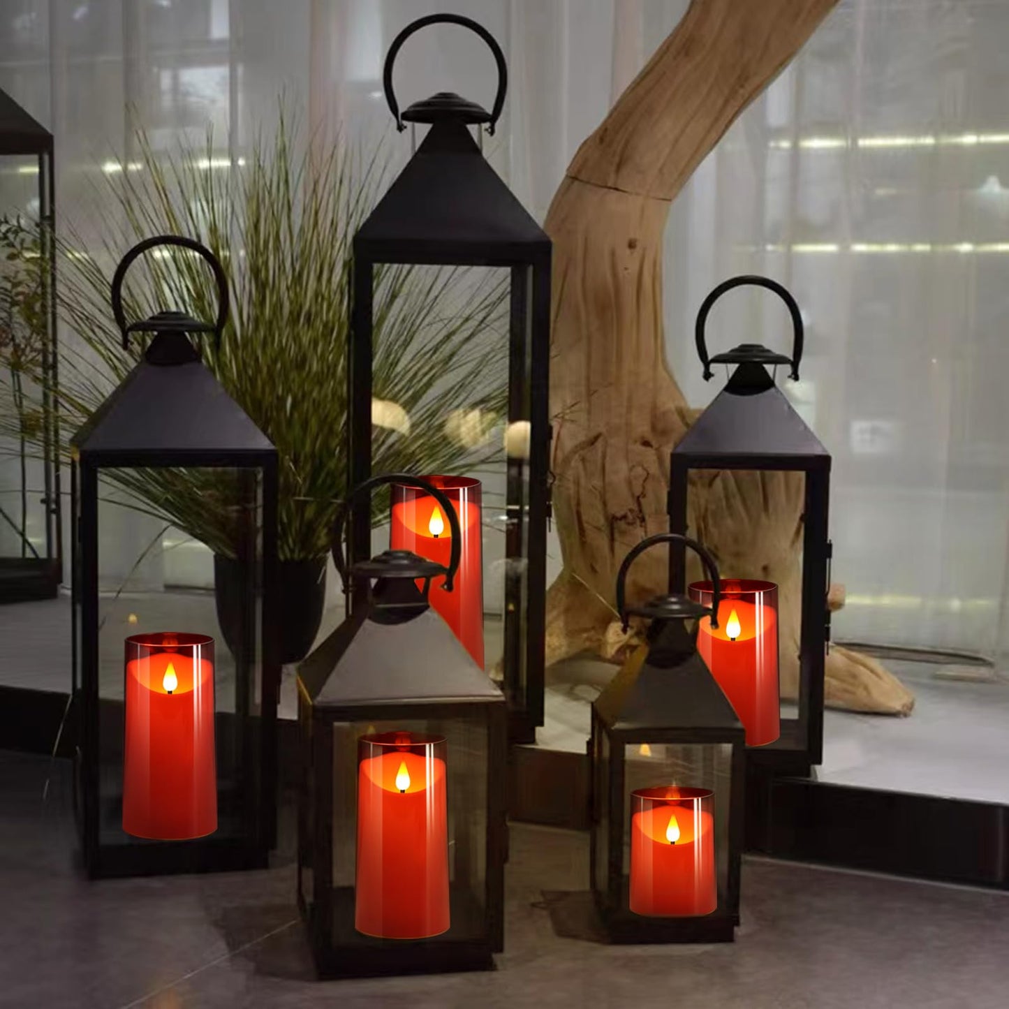 NURADA Flameless LED Candles 3-Pack with Remote & Timer, 3D Wick Battery Operated Pillars for Wedding, Birthday, Christmas, Valentine’s