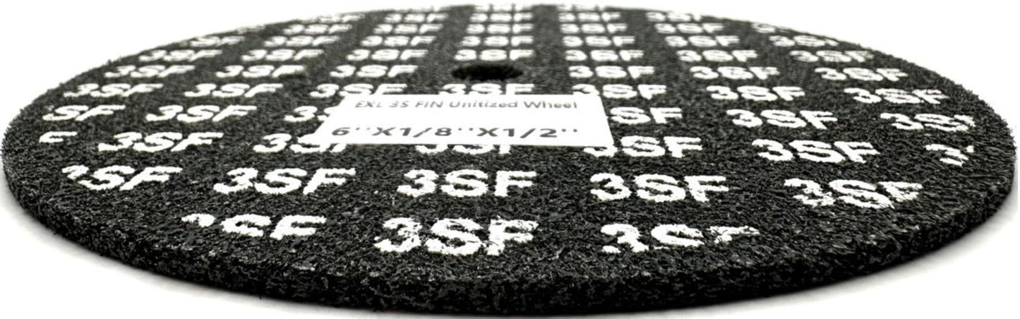 Pro-Graad EXL Unitized Wheel, Silicon Carbide, 6" Diameter x 1/8" Wide x 1/2" Arbor, 3S Fine | 27997 | (Pack of 1)