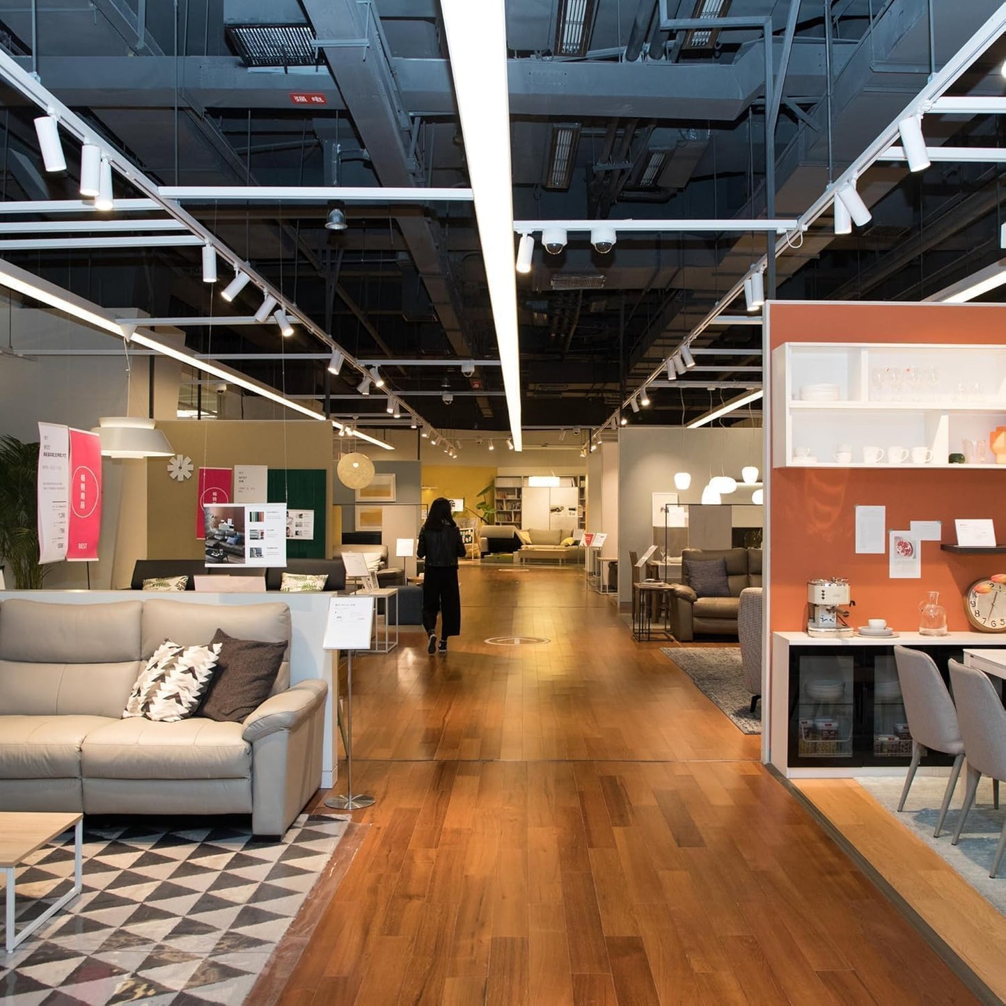 Bravsekai H Track Lighting Rails & Accessories Kit with Dimmer Switch, 13FT White Track Rails for H Type LED Track Lighting Fixtures