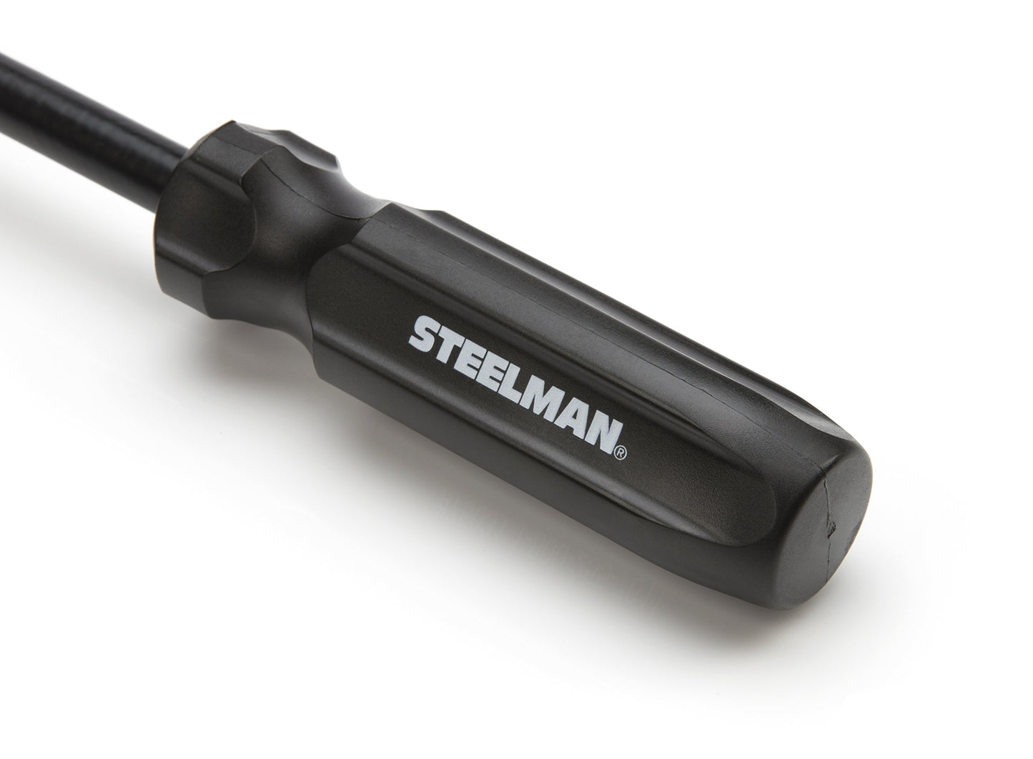 Steelman Hubcap Remover Tool for Auto Mechanics, Heavy-Duty Steel, Large Rubber Hammer Face, Wide Prying Blade, Secure Grip