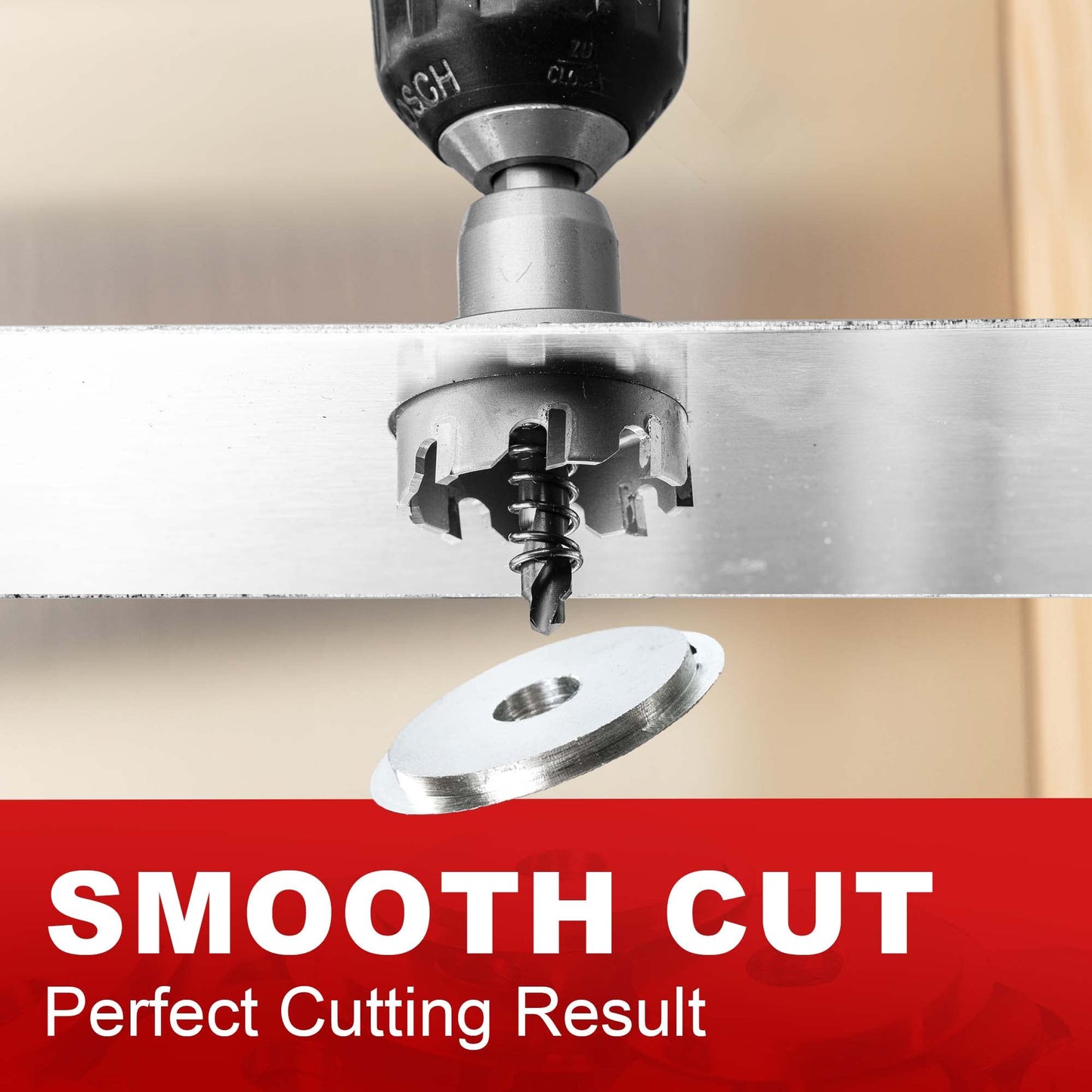 EZARC Carbide Hole Saw Heavy Duty, Hole Cutter for Stainless Steel, Sheet Metal 3/4" 19mm