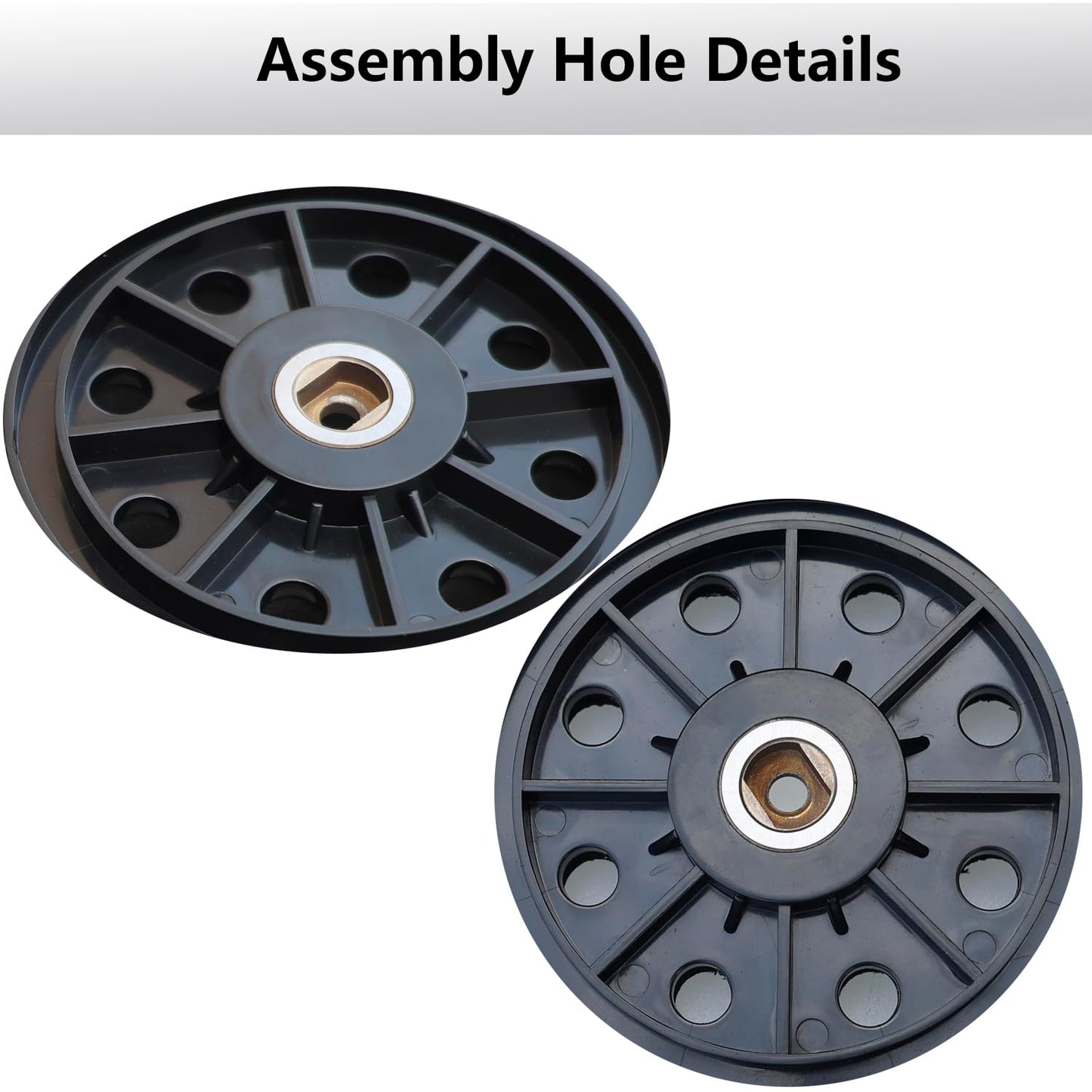 9-Inch Drywall Sanding Pad Replacement, 8-Hole Dust Pickup Backing Pad, Hook & Loop for Grinding, Polishing & Sanding Discs