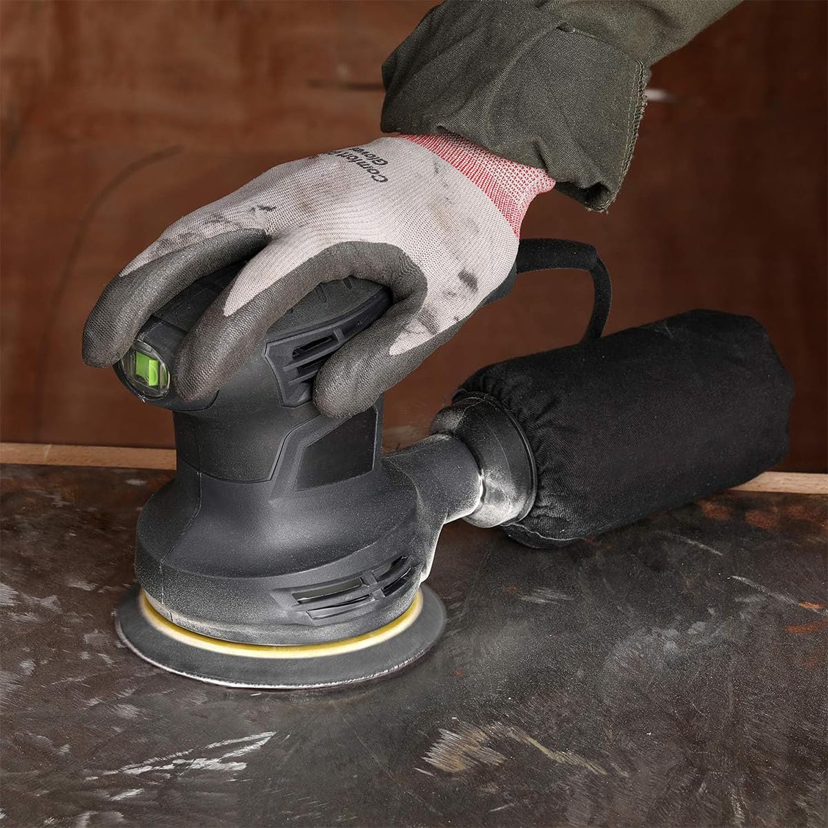 SUPBICCO 5 Inch 8 Hole Sanding Discs Hook and Loop, 50 PCS 80 Grit Round Sand Paper Disc, Aluminum Oxide Sandpaper Pads for Random Orbital Sander