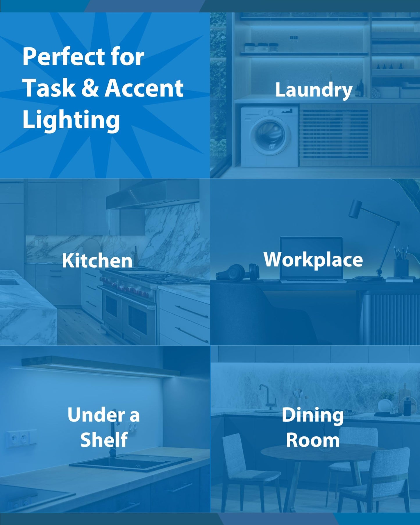 NICOR 24” LED Under Cabinet Light - Hardwired, Dimmable, 9W, 612-648 Lumens, CCT 2700K-5000K, UCB Series Kitchen Lighting