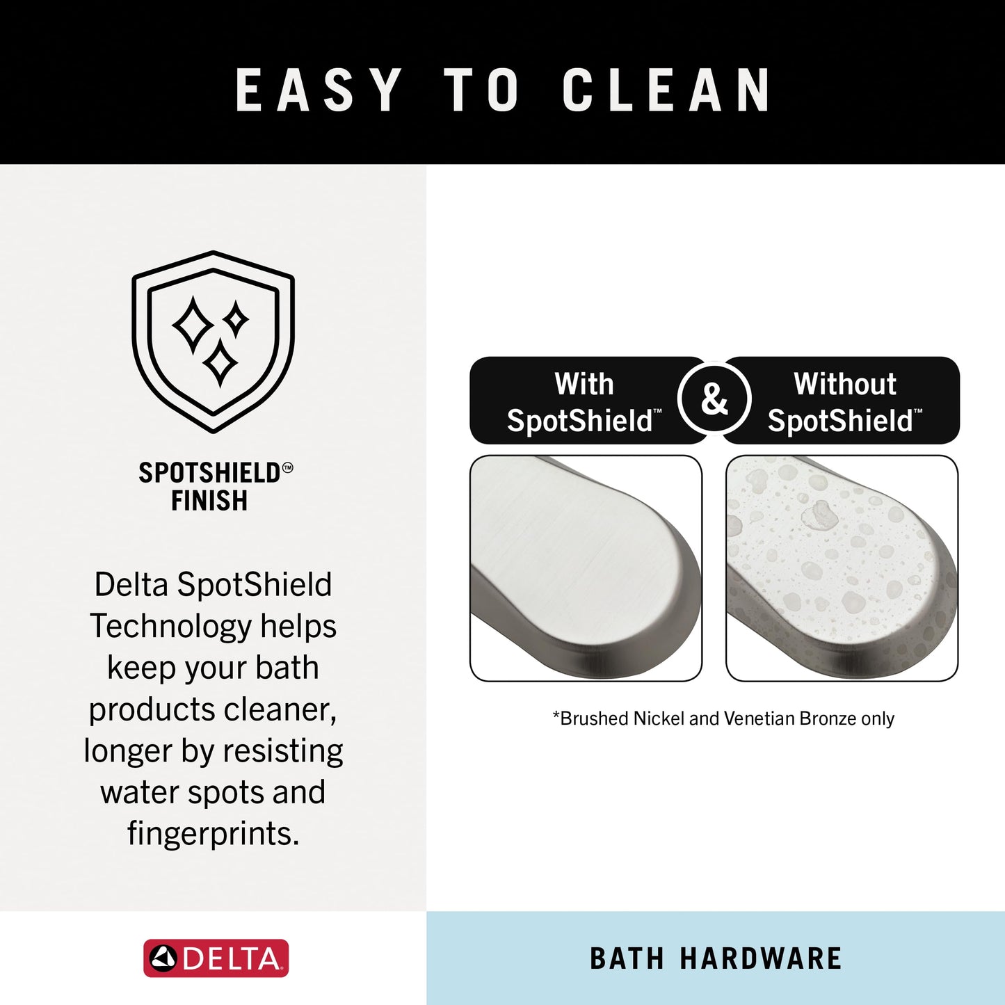 DELTA Dansant Towel Hook, Robe Hook Satin Nickel Towel Holder for Bathroom, Bathroom Accessories, 135241 2.4 x 2.9 x 4.8 Inches