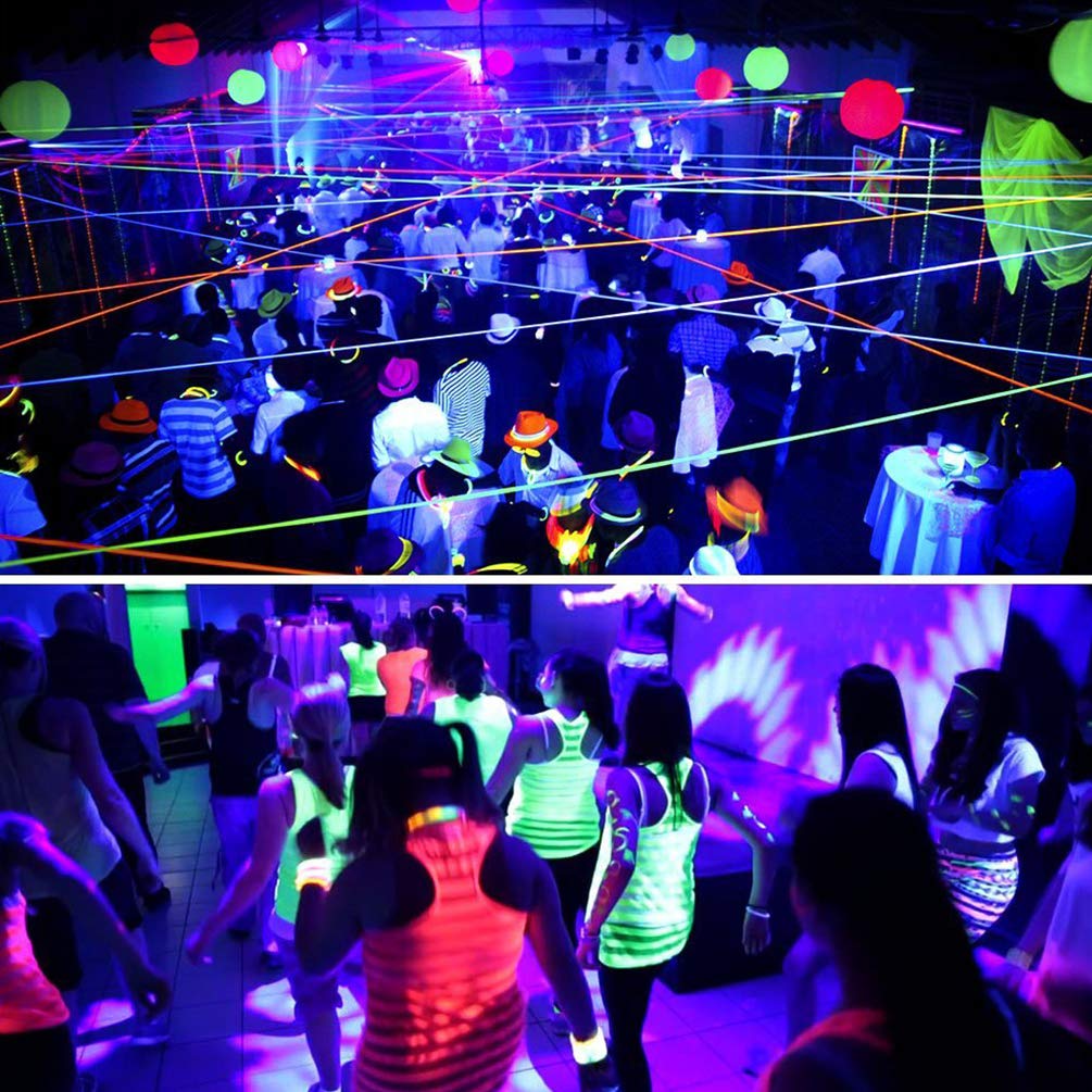 Ontesik 20ft LED Black Light Strip Kit, 360 LEDs, 12V Flexible UV Strip for Bedroom, Party, Wedding, Halloween & Dark Events