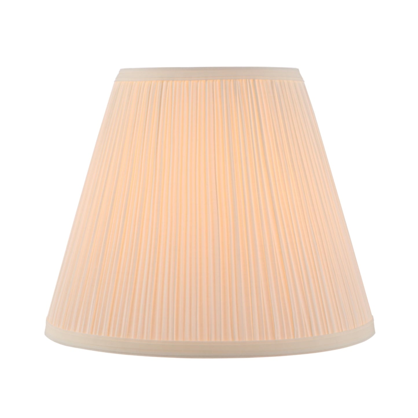 Aspen Creative 33055, Hardback Empire Transitional Spider Lamp Shade, Mushroom Pleated Pleated White, 7" Top x 13" Bottom x 10" Slant