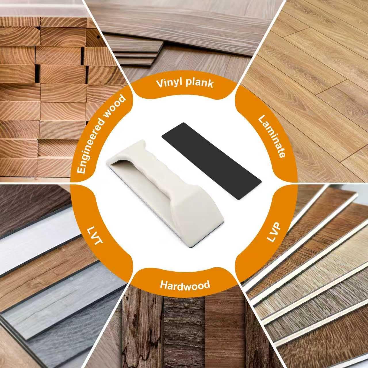 Floor Gap Fixer Tool – Heavy-Duty Plank Grabber with Washable Adhesive Pad for Laminate, Vinyl & Hardwood Flooring Repair