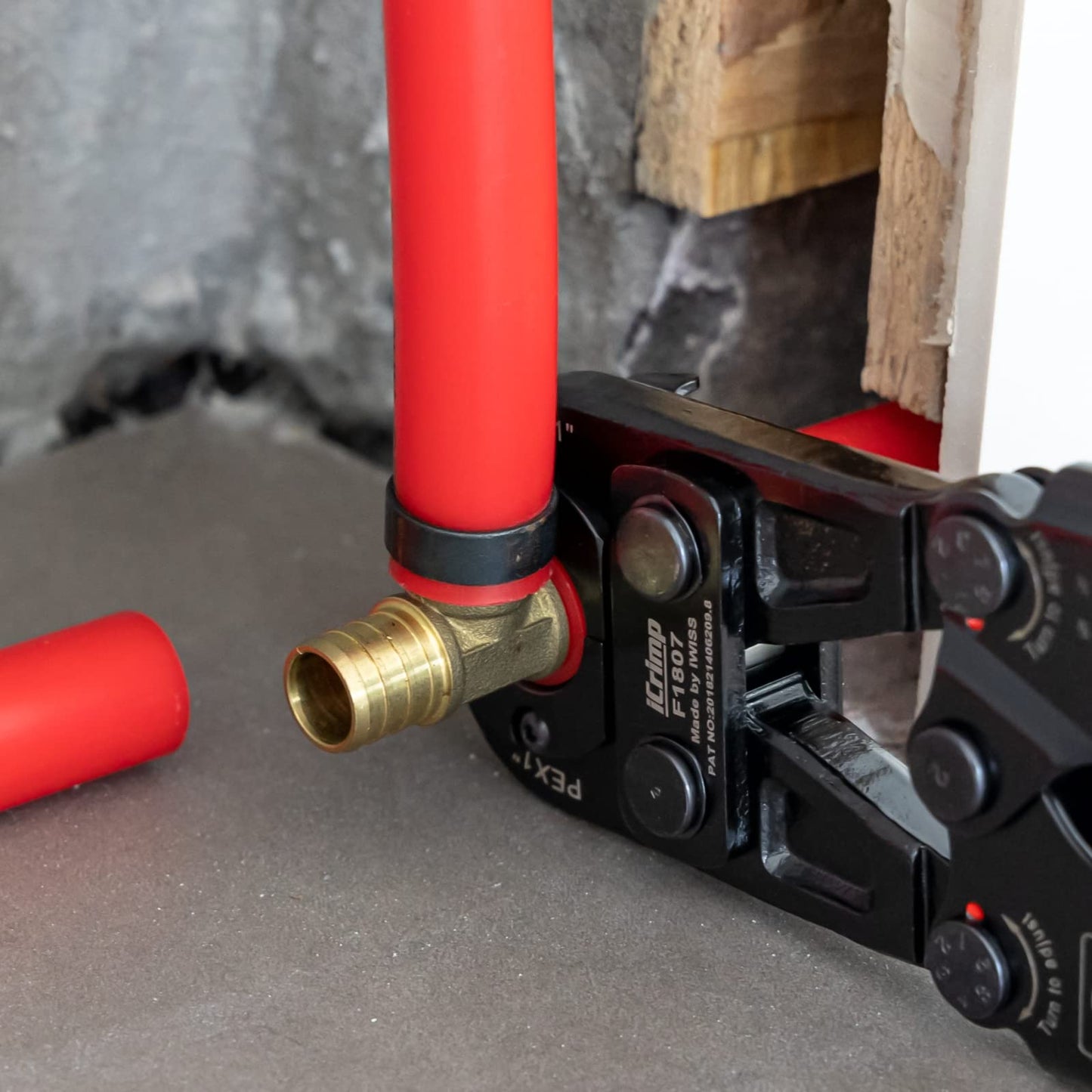 iCrimp Pex Pipe Crimping Tool kit for 3/8,1/2,3/4,1-inch Copper Ring with Free Gauge&Pex Pipe Cutter -Meet ASTM F1807 and Portable