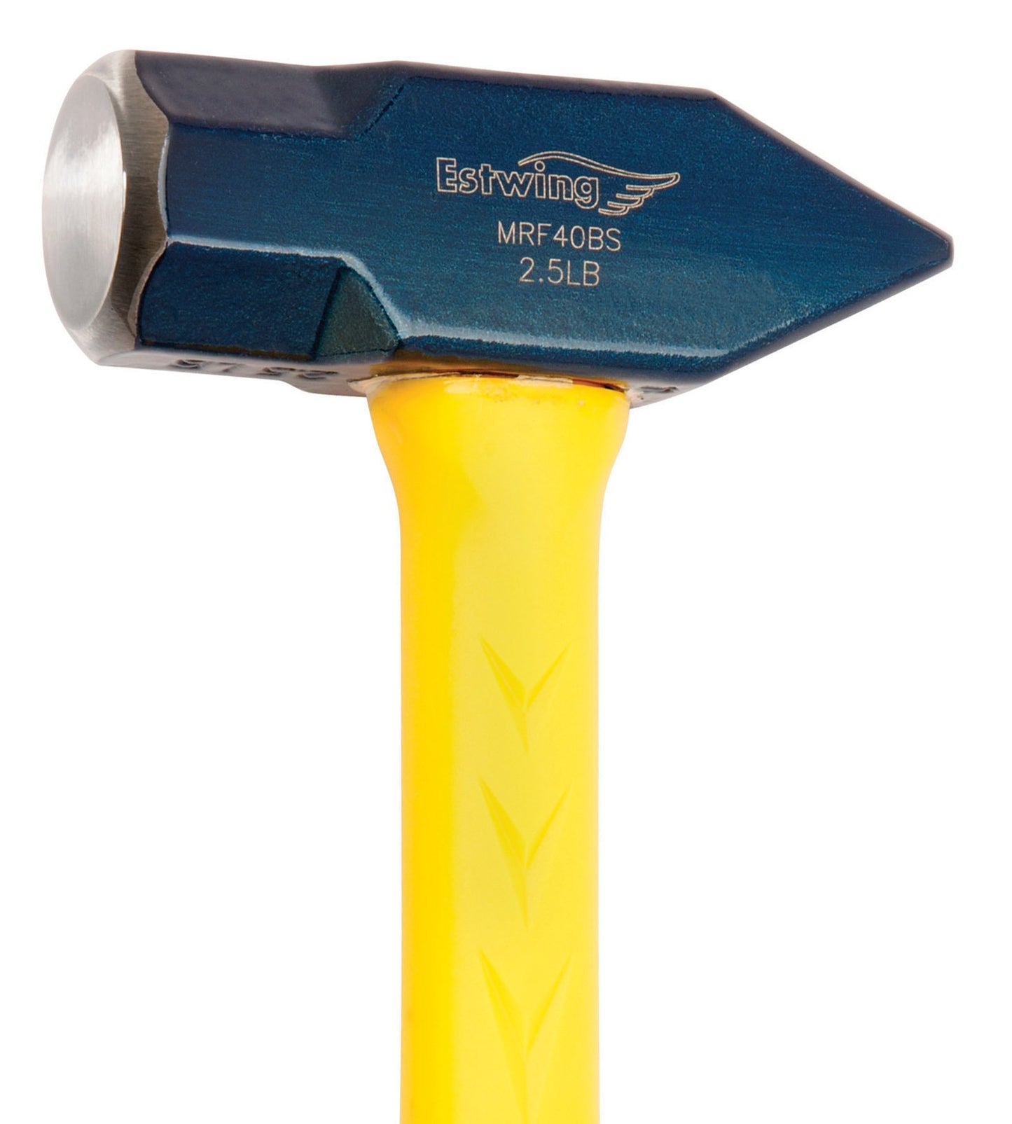 ESTWING Sure Strike Blacksmith's Hammer - 40 oz Metalworking Tool with Fiberglass Handle & No-Slip Cushion Grip - MRF40BS