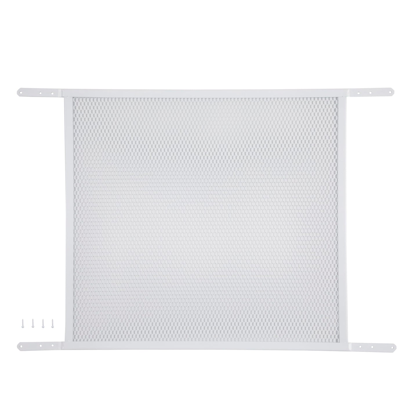 M-D Building Products 14182 Door Grille, Adjustable Fit for Doors 30" to 36" Wide, Easy-to-Install, Ideal for Residential and Commercial Use (White)