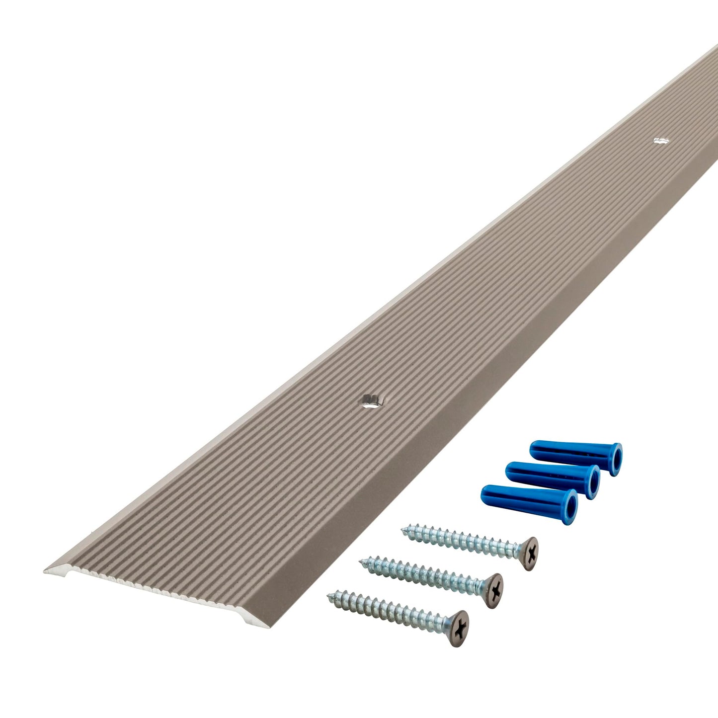 M-D Building Products 43934 2-1/2 in. X 36 in. Pewter Aluminum Seam Binder w/Screws & Anchors