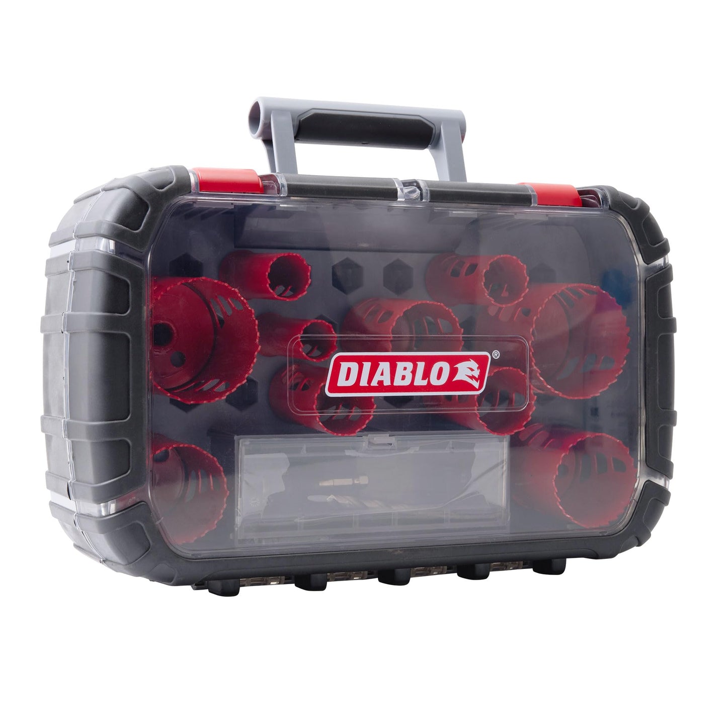 Diablo Bi-Metal Hole Saw Set, 10 Cups with Snap-Lock Plus Mandrel, Pilot Bit & Adaptor Nuts, General Purpose DHS14SGP