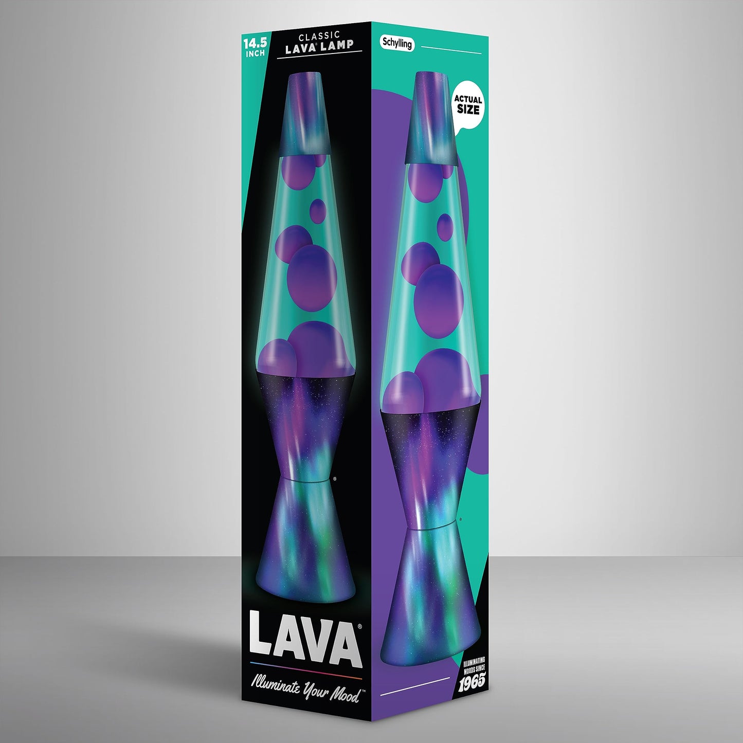 The Original Lava® Lamp - 14.5" Aurora Borealis – Classic Liquid Motion Lamp - Purple Wax and Blue Liquid - Item #2047 (Amazon Exclusive)