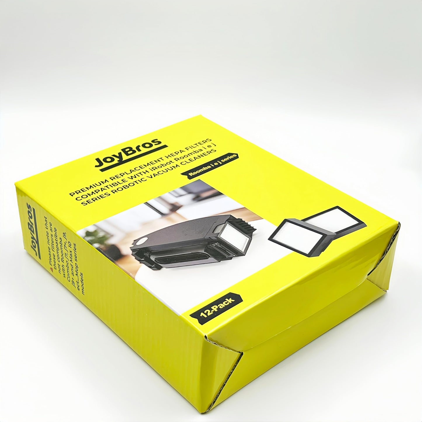 12-Pack HEPA Filters for iRobot Roomba Combo i/e/j Series E5-E8, i1-i8, J5-J9 & Plus Versions – Not Compatible with Combo J7/9 10 Max