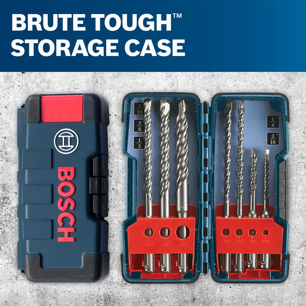 Bosch HCK001 7 pc. SDS-Plus® Bulldog™ Rotary Hammer Bit Set
