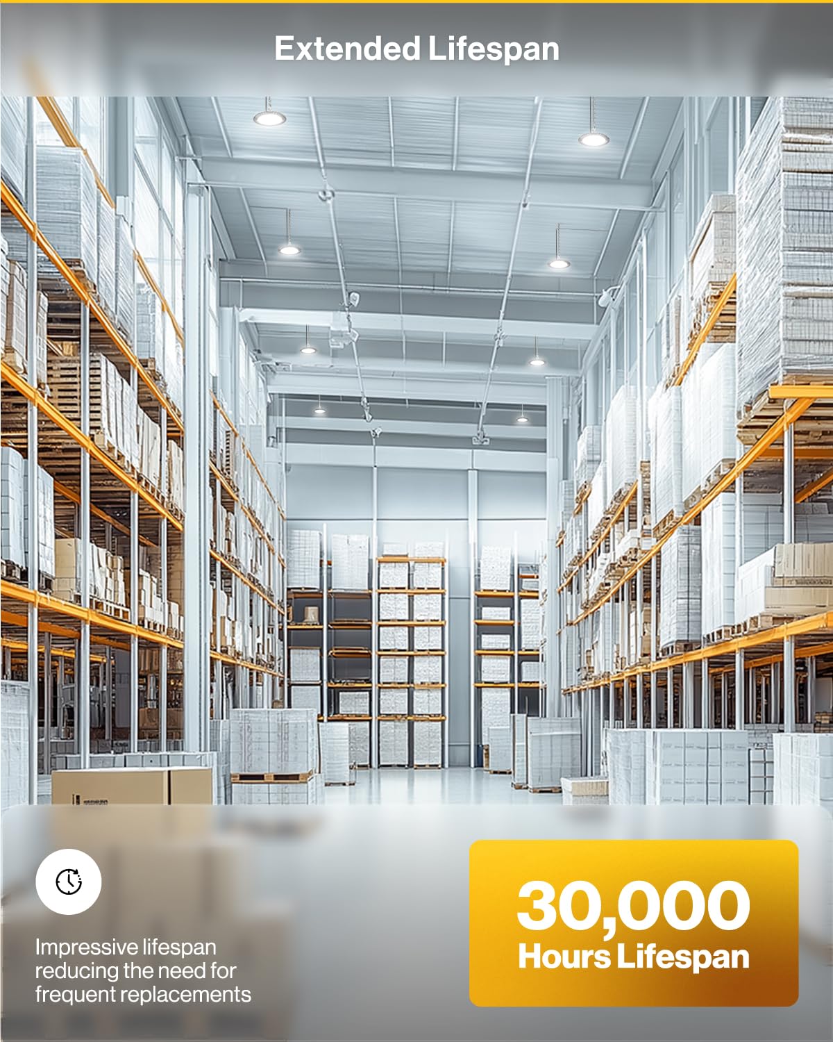 Sunco 6-Pack UFO LED High Bay Light 150W 19500LM 5000K Ultra Bright Commercial Shop Light for Warehouse, Garage & Workshop