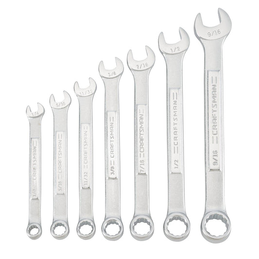 CRAFTSMAN SAE Wrench Set, 7-Piece, Includes Tool Pouch (CMMT21085)