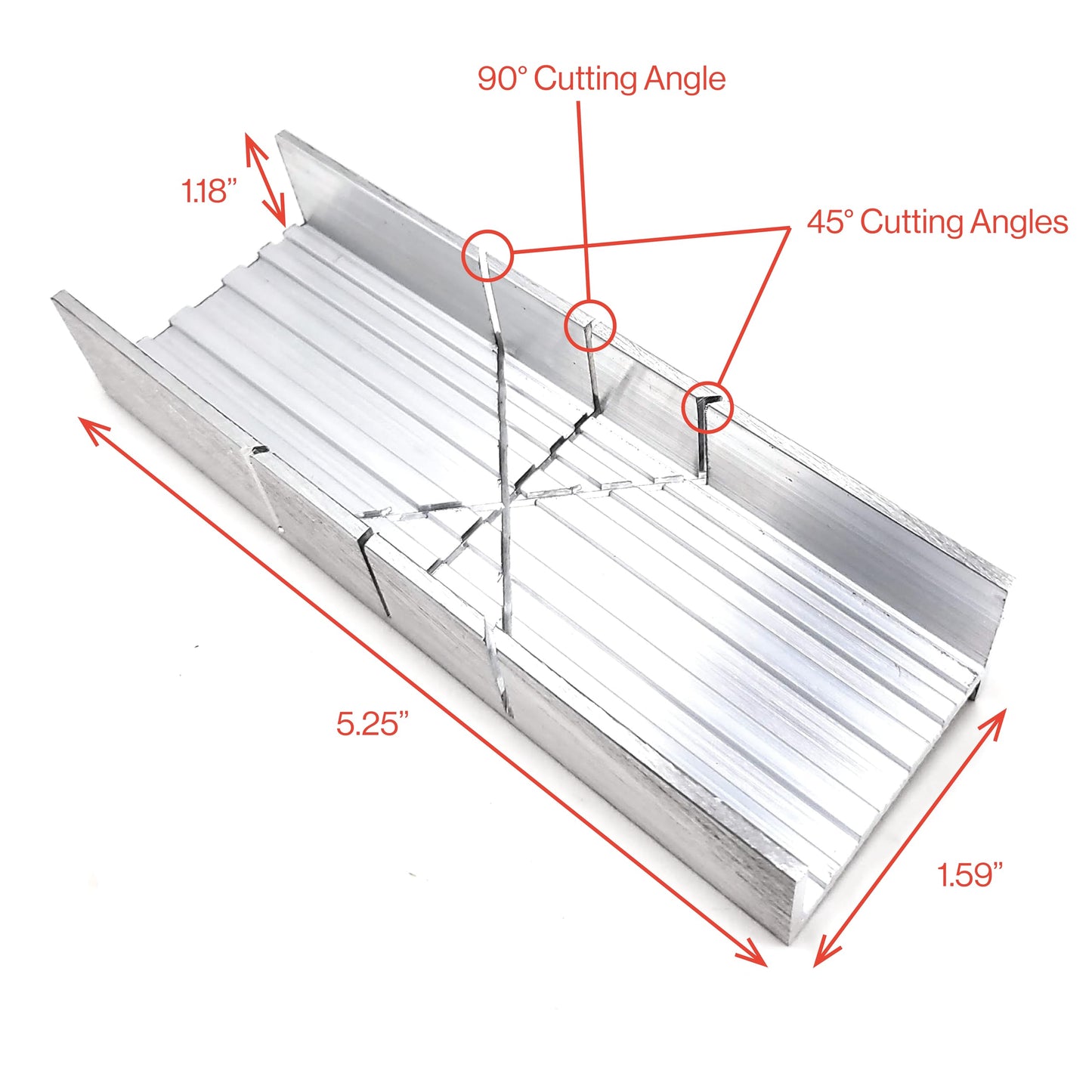 Excel Blades 6" Metal Mitre Box Set with K5 Handle & Razor Pull Saw – Aluminum/Steel, 45° & 90° Cuts for Wood, Plastic & Soft Metals, USA