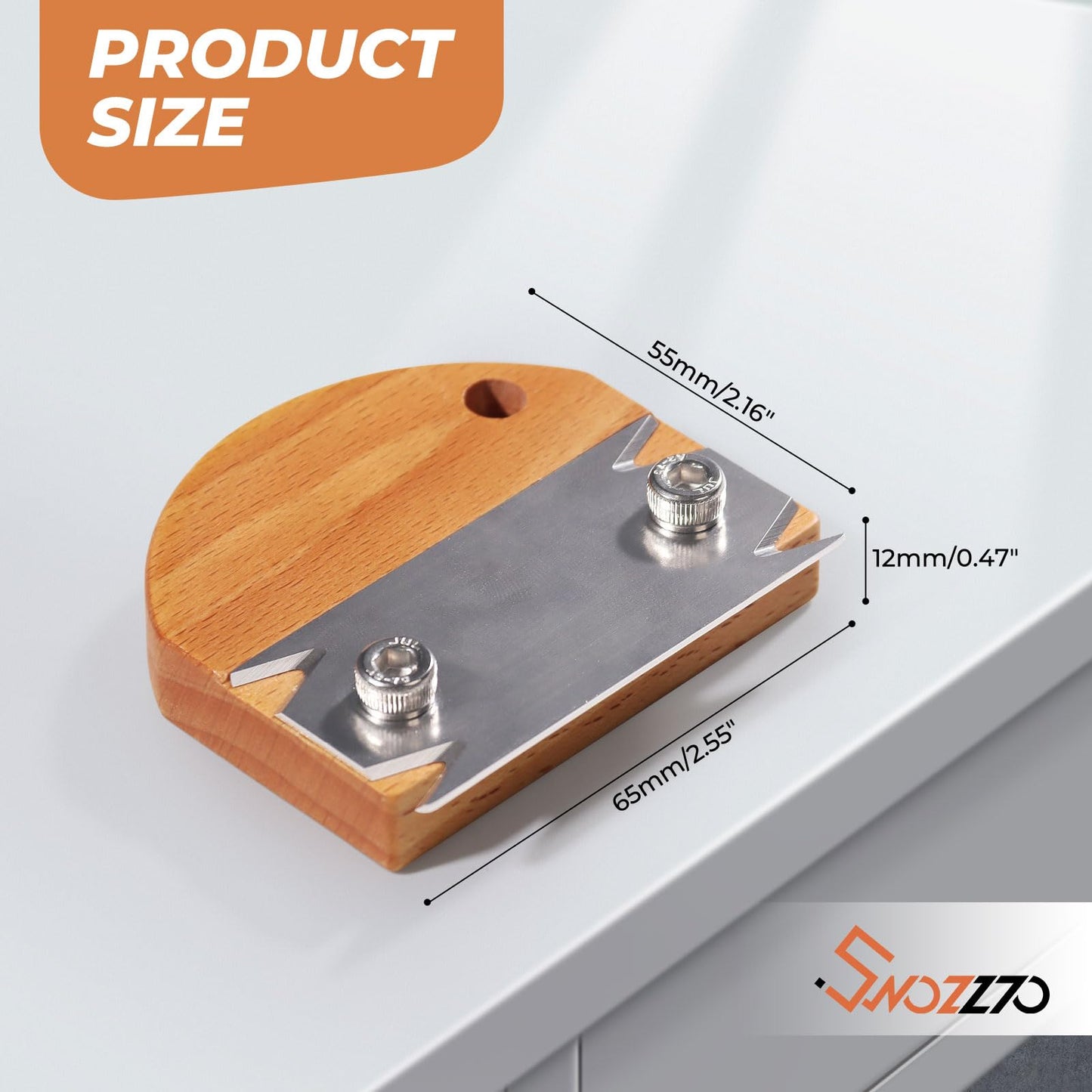 Edge Banding Trimmer & Planer - 2PCS Replacement Blades, Deburring, Chamfering & Trimming