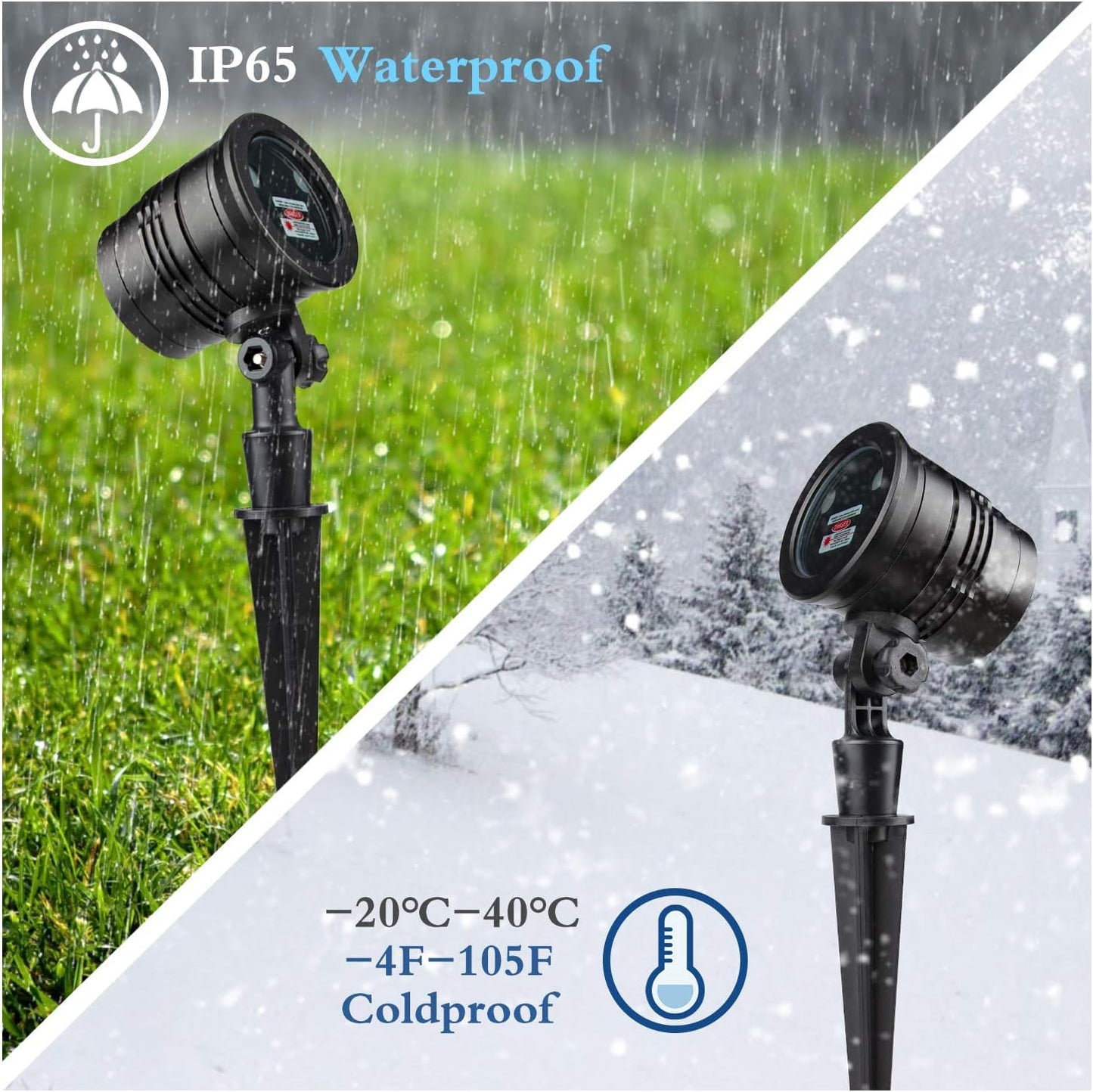 Christmas Laser Lights Outdoor Waterproof LED Star Projector, Red & Green, Wireless Remote for Home, Yard, Garden, Patio, Indoor Decor