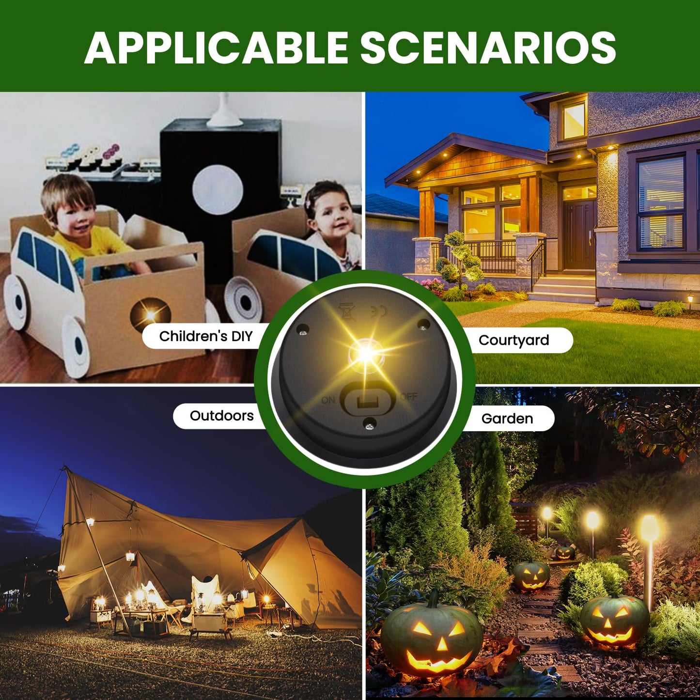 2 Pack Solar Light Replacement Tops, Waterproof Solar Lantern Replacement Parts for Outdoor Hanging Lanterns, Garden Patio DIY Table Lights