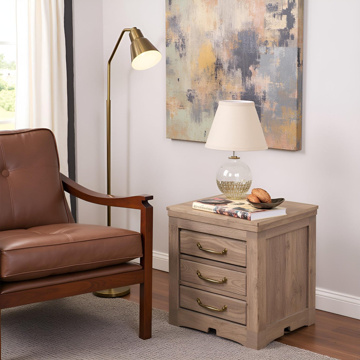 Aspen Creative 56028, Empire Uno Lamp Shade in Medium Brown Burlap Textured Fabric, 5" Top x 9" Bottom x 7" Slant Height, Slip UNO 33mm