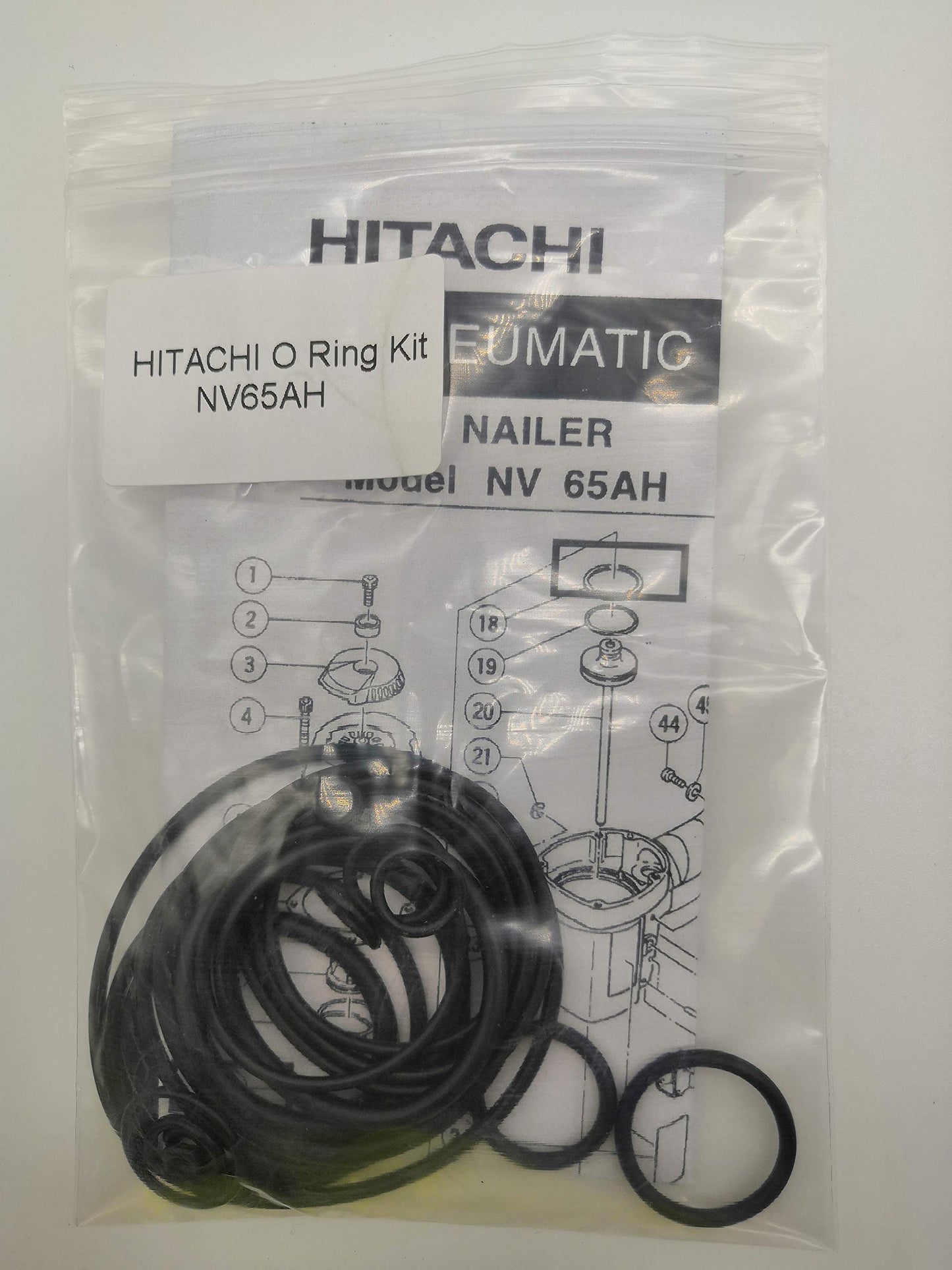 NV65AH O-Ring Kit for Hitachi 2-1/2-Inch Coil Siding Nailer with Trigger O-Rings