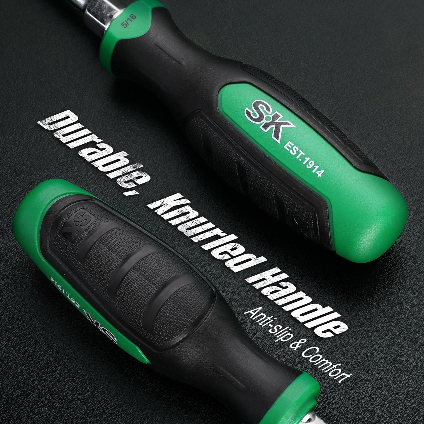 SK 6-Piece Slotted Screwdriver Set, Magnetic Screwdriver Set, S2 Steel, SureGrip Handle