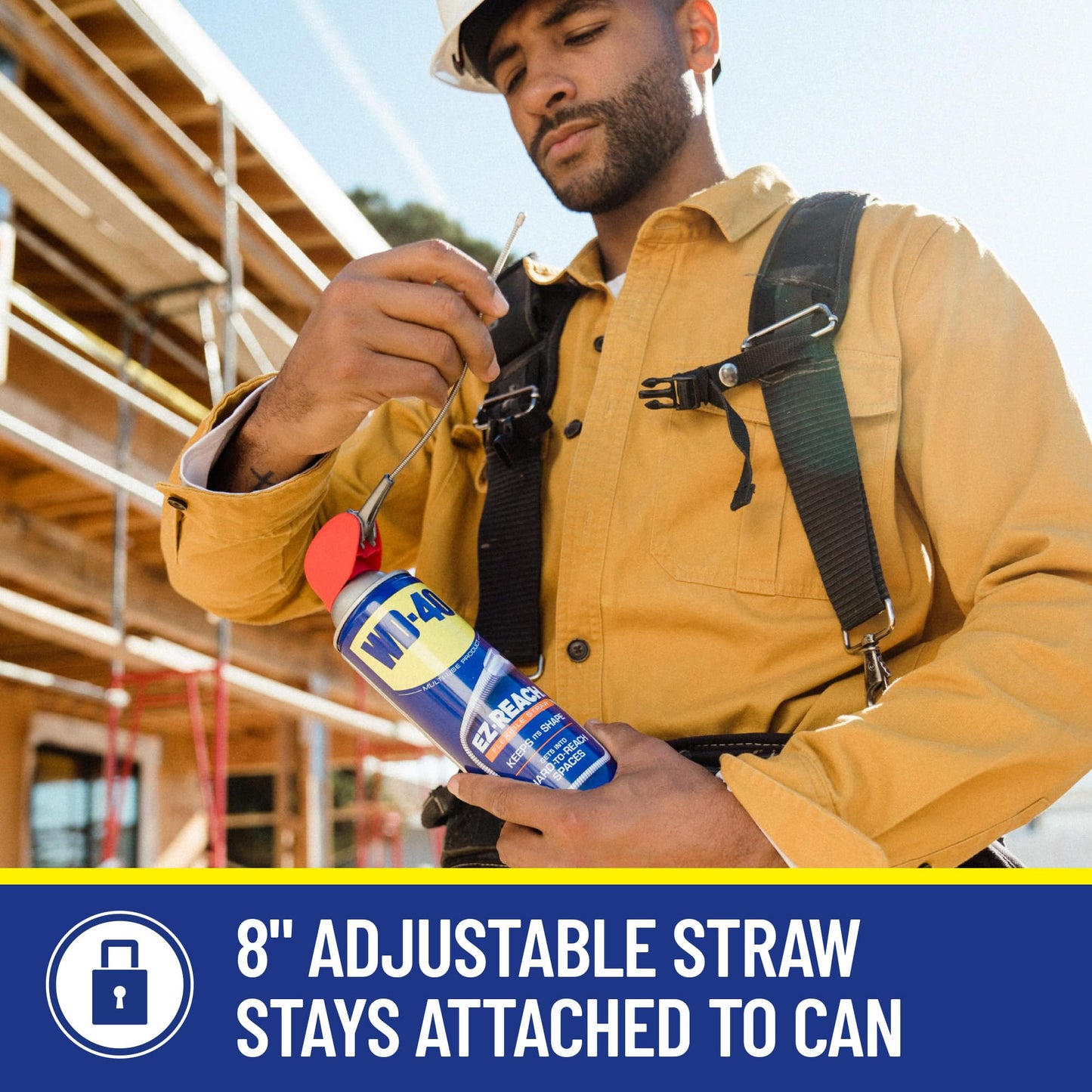 WD-40 Original Formula, Multi-Use Product, EZ-Reach Flexible Straw, 14.4 OZ [Twin-Pack]