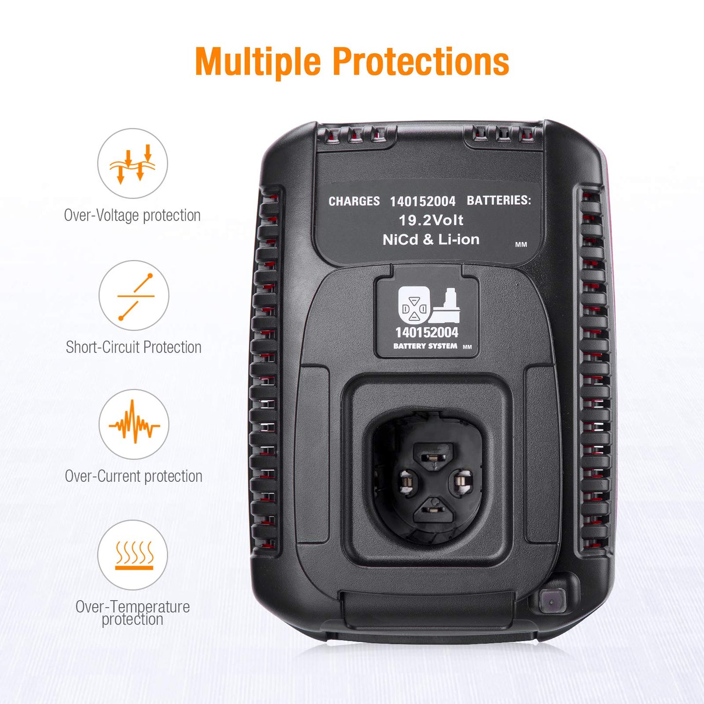 19.2V C3 Replacement Charger for Craftsman DieHard XCP Li-ion & Ni-CD Batteries 140152004 1425301 1323903 130279005 11375 11376