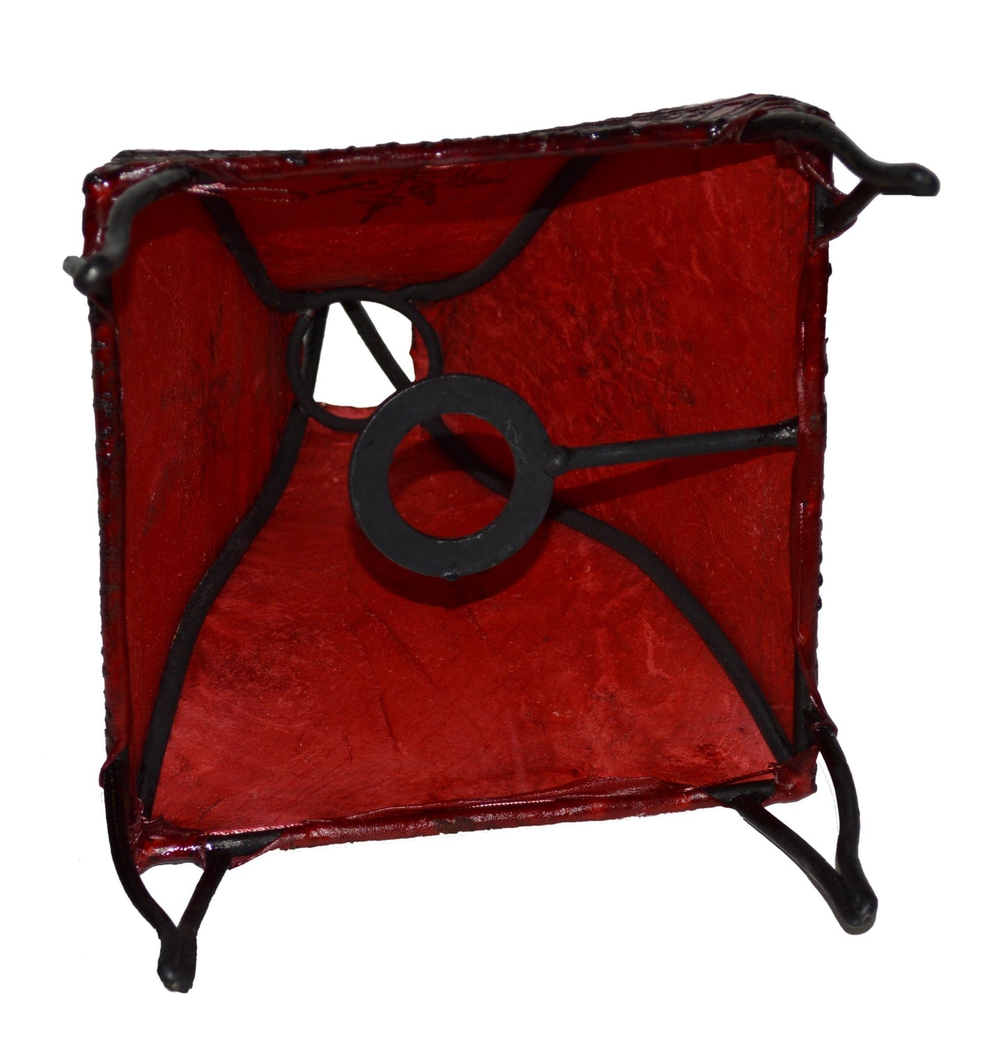 Treasures Of Morocco Henna Lamps & Sconces Moroccan Hand Made Leather lamp Henna Tattoo African Red