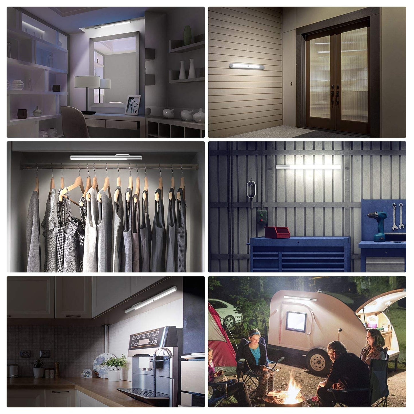 BLS T401 LED Closet Light – Super Bright Wireless Motion Sensor | Under Cabinet | 4500mAh Rechargeable | 6000K White, 180-Day Battery