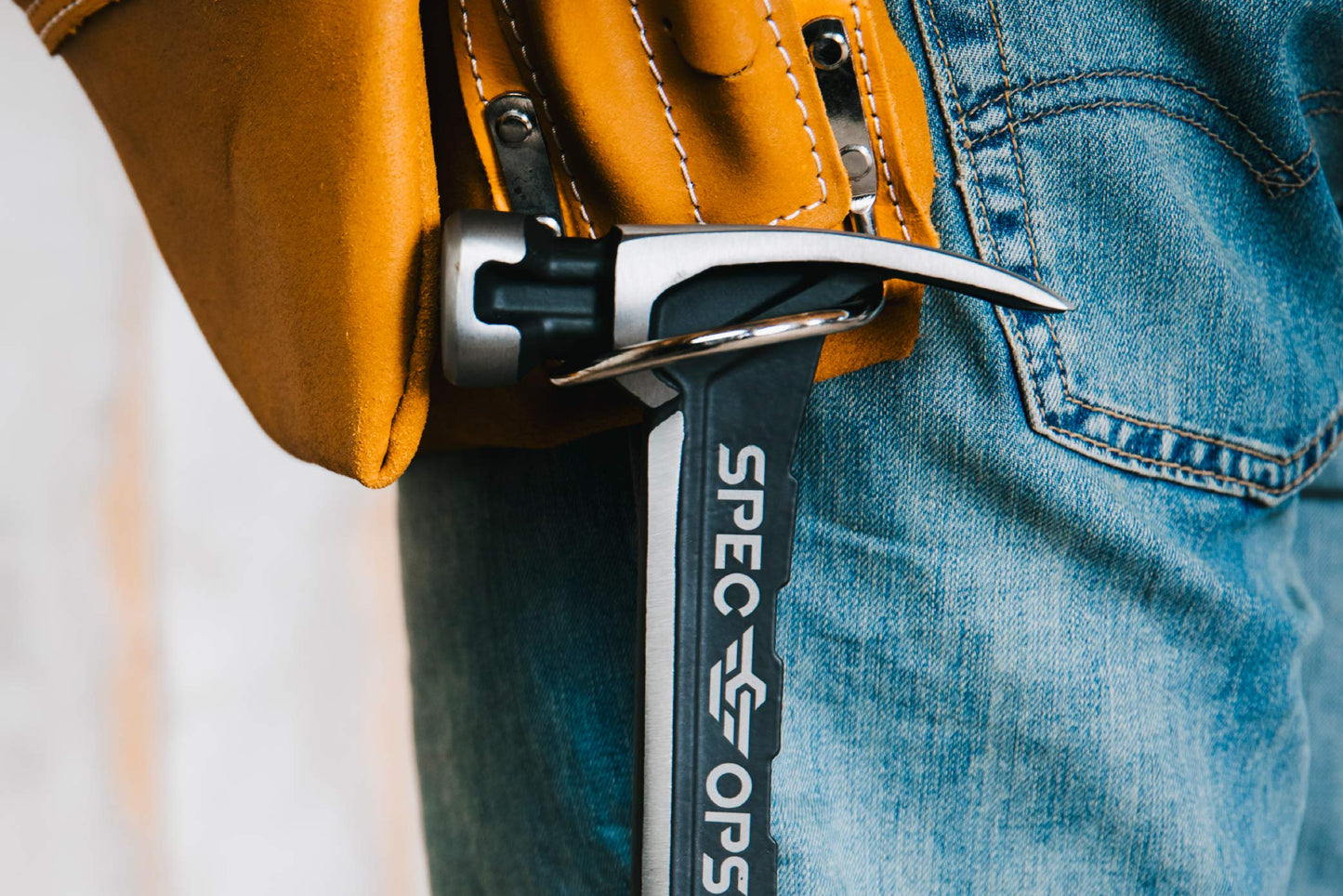 Spec Ops Tools Framing Hammer, 22 oz, Rip Claw, Milled Face, Shock-Absorbing Grip, 3% Donated to Veterans Black/Tan